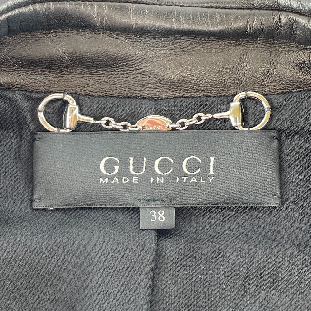 美品】GUCCI グッチ フリルレザー ジャケット 38 6909500000007673-1.jpg