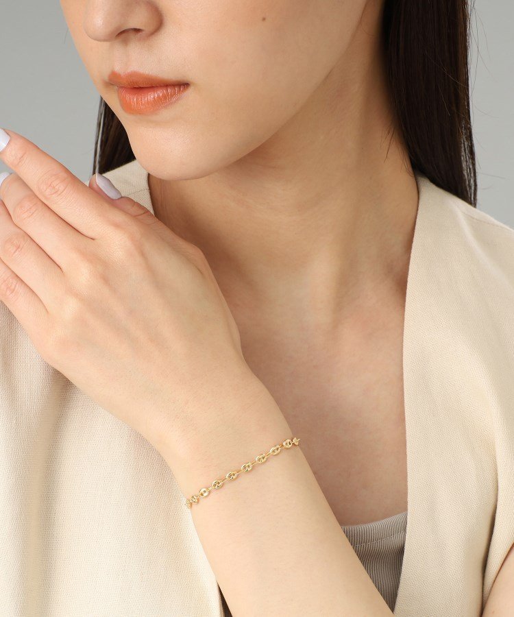 COCOSHNIK｜K18中空マリンチェーン ブレスレット | Rakuten Fashion