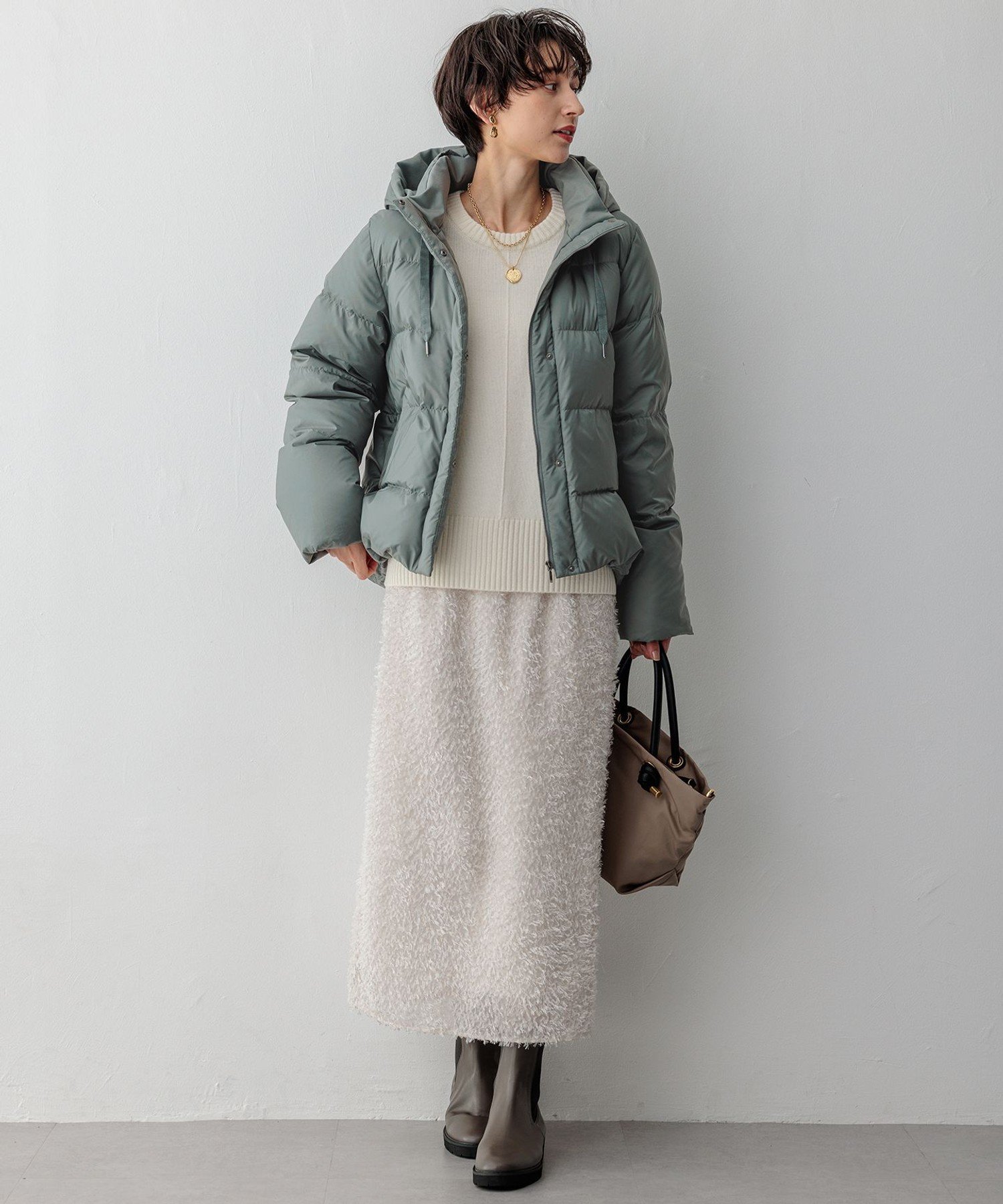 23区｜【洗える/撥水加工】シレータフタ コンパクト ダウンコート