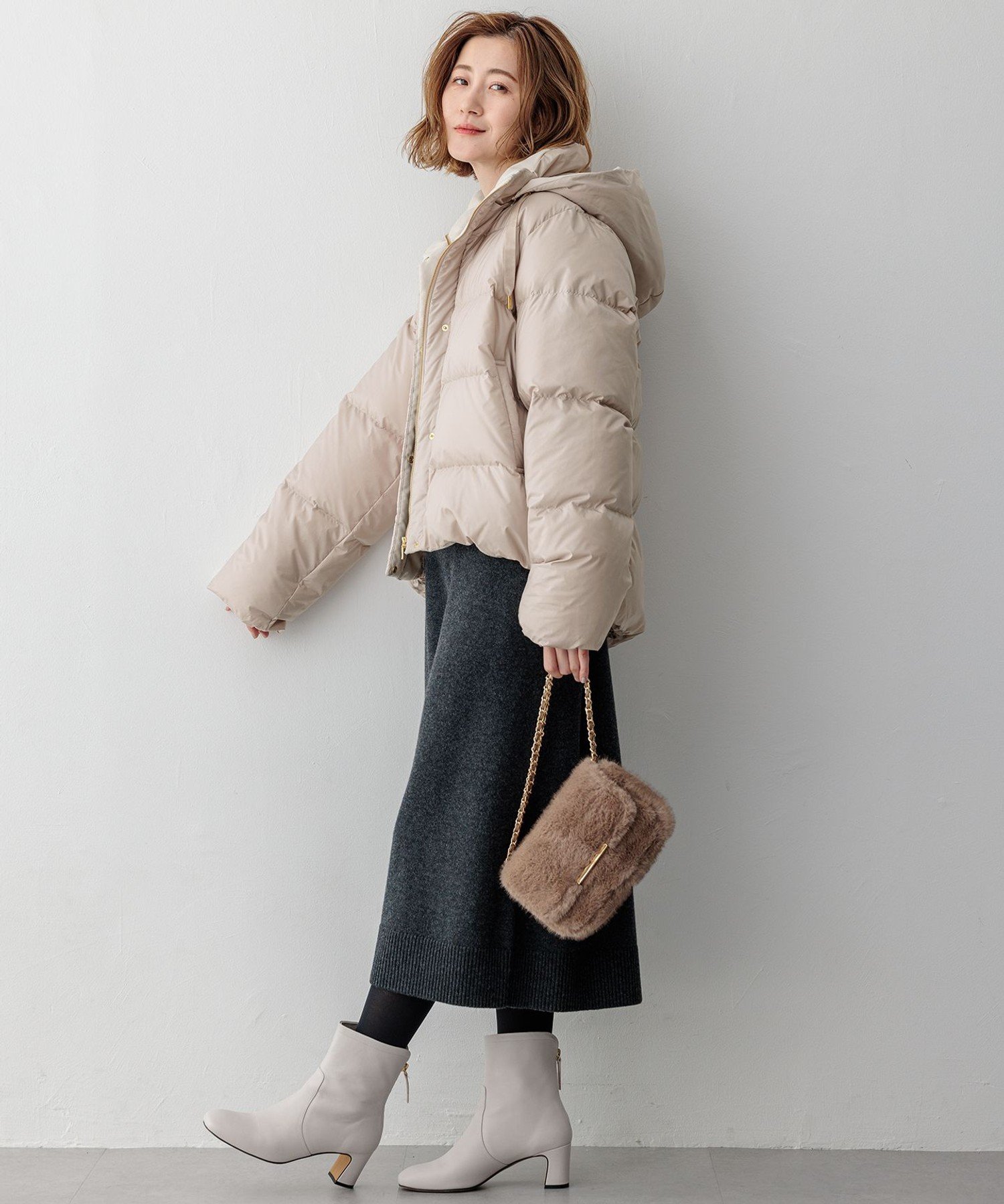 23区｜【洗える/撥水加工】シレータフタ コンパクト ダウンコート