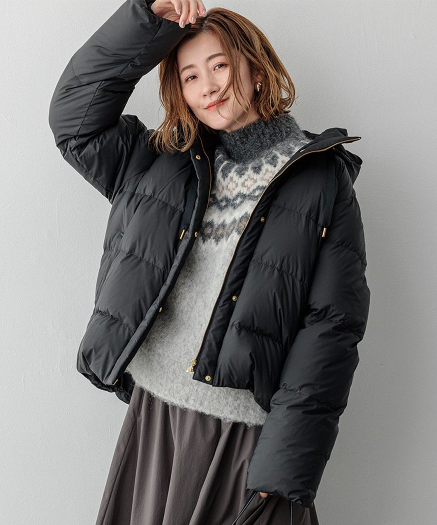 23区｜【洗える/撥水加工】シレータフタ コンパクト ダウンコート