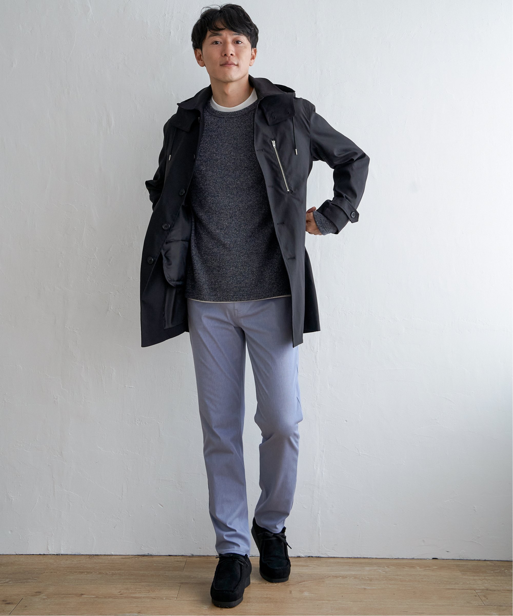 ikka｜2wayライナー付きステンカラーコート | Rakuten Fashion(楽天