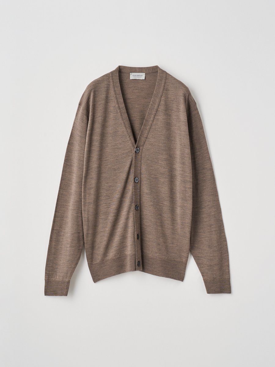 JOHN SMEDLEY｜Vネック長袖ニットカーディガン | HALIN | 30G MODERN