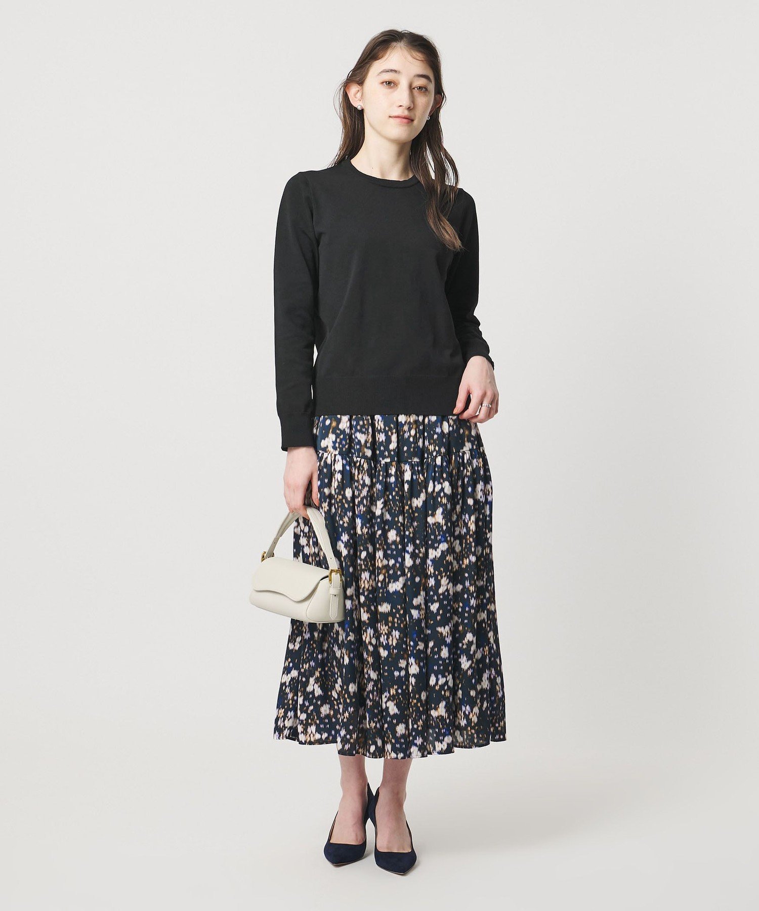 UNITED ARROWS｜レディー フラワービジュー ニット- ウォッシャブル