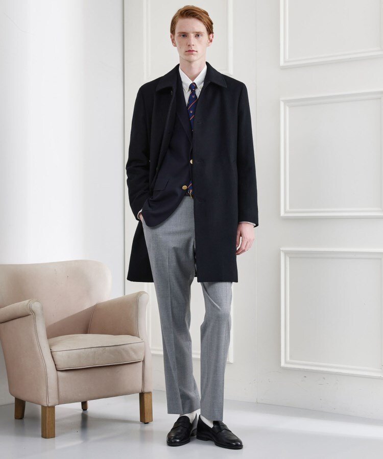 TAKEO KIKUCHI｜【LIMITED】ウール混ステンカラーコート | Rakuten