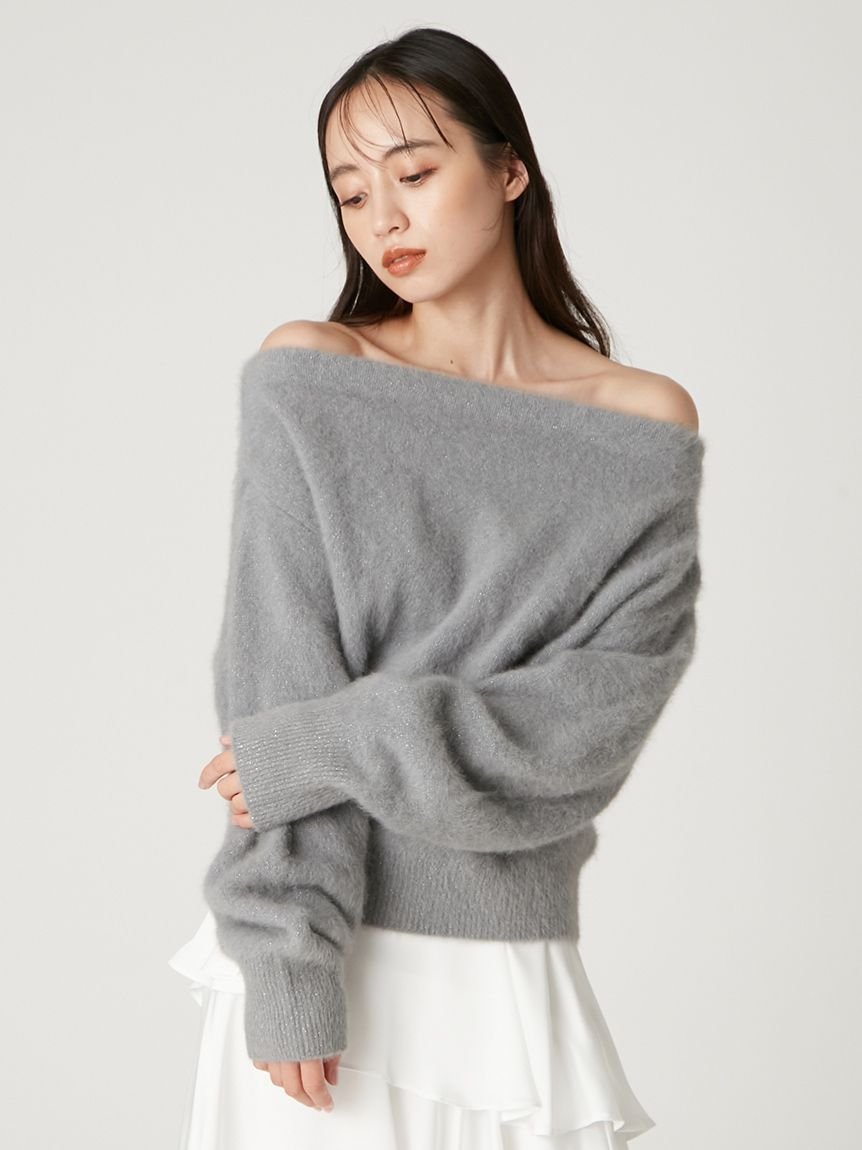 FRAY I.D｜フォックスカシミアオフショルニットトップス | Rakuten