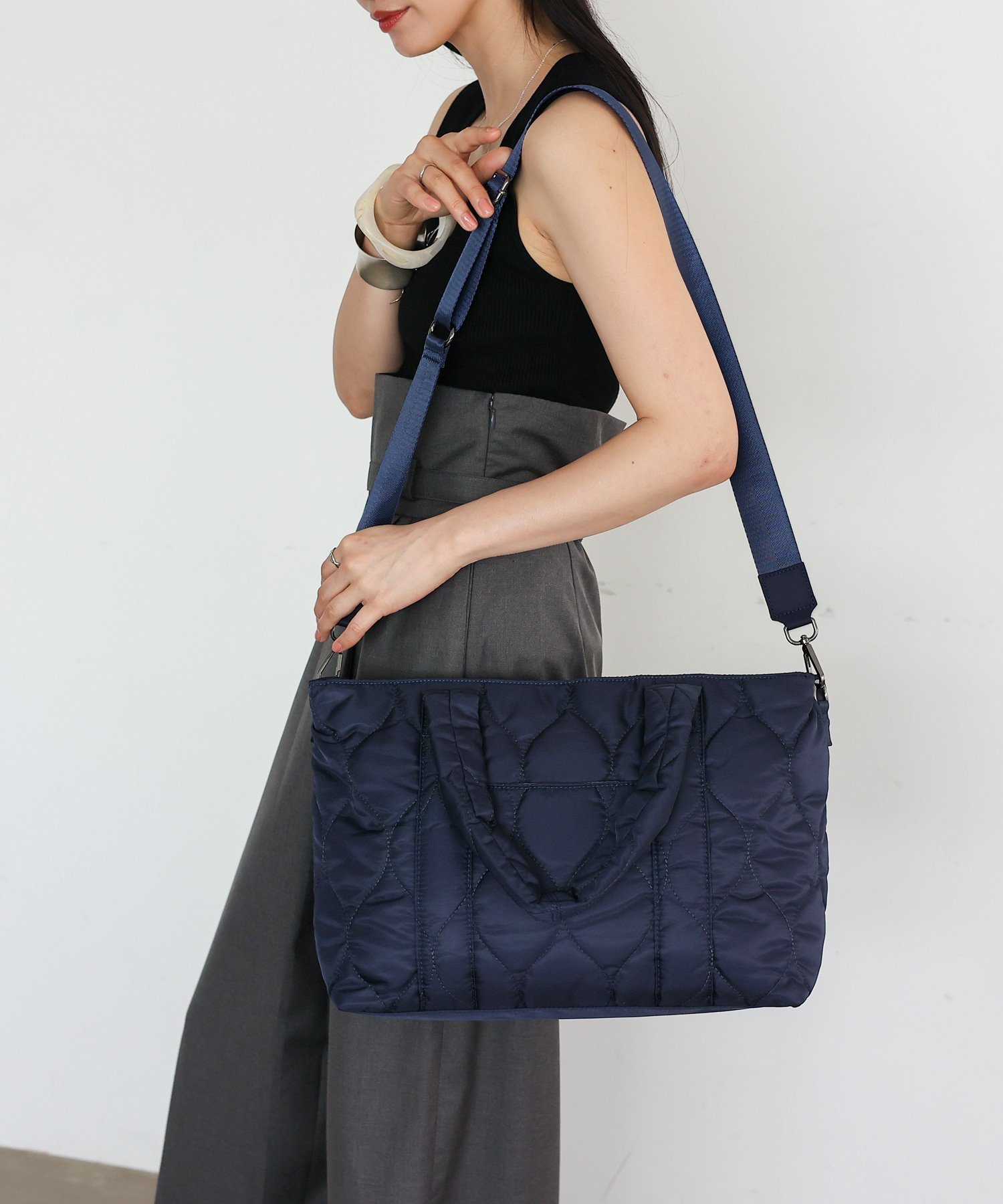 VitaFelice｜キルティング2wayトートバッグ レディース a4 大きめ 軽量