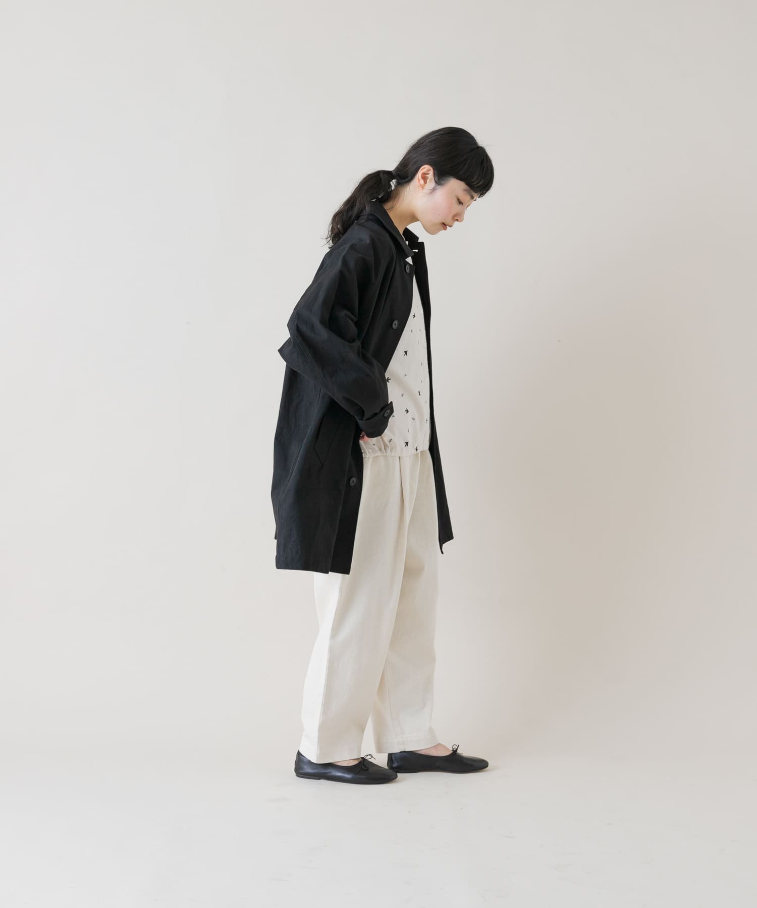 かぐれ｜コットンバックタックショートコート | Rakuten Fashion(楽天