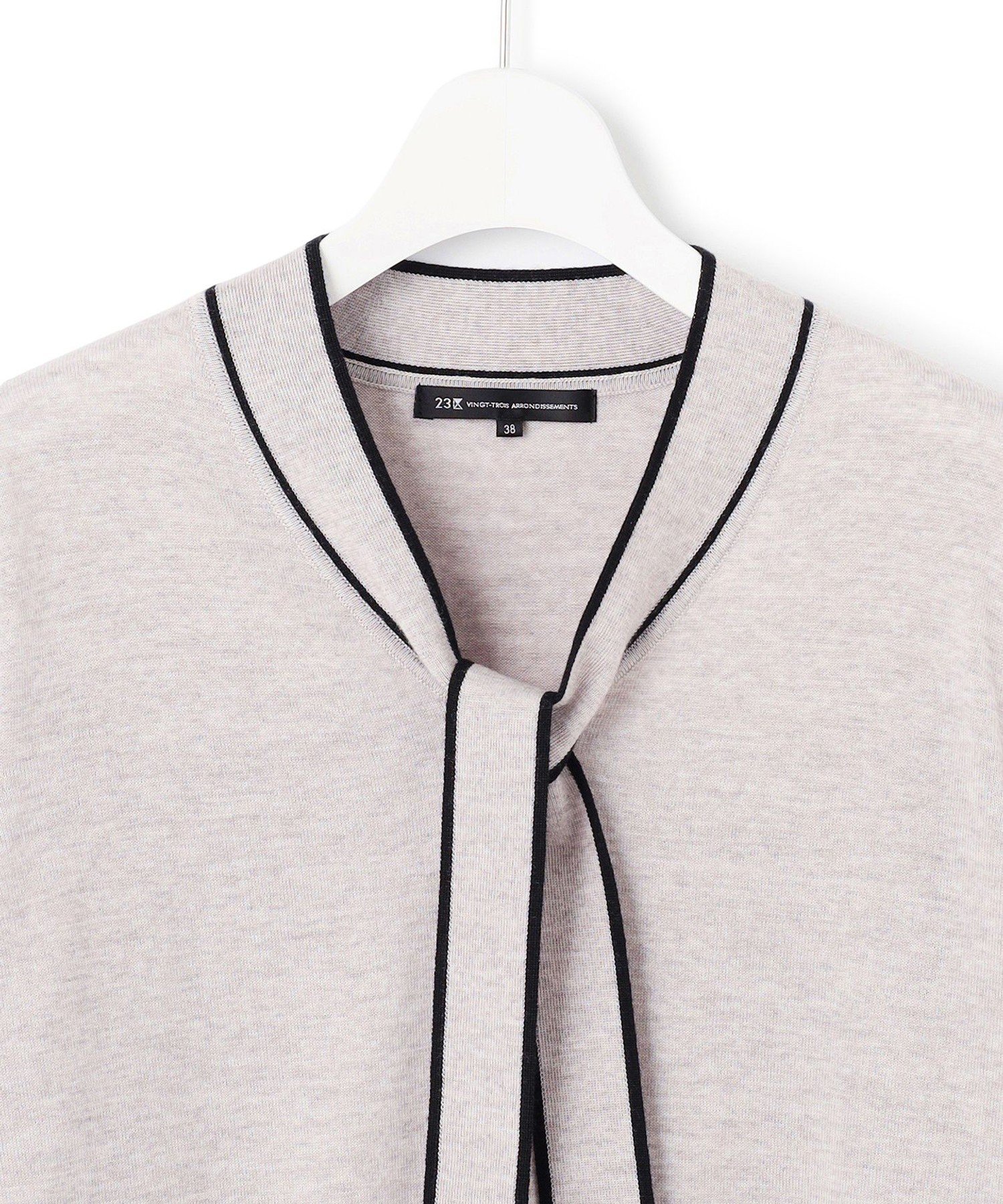 23区｜【洗える】ウーステッドウール ボウタイ ニット | Rakuten