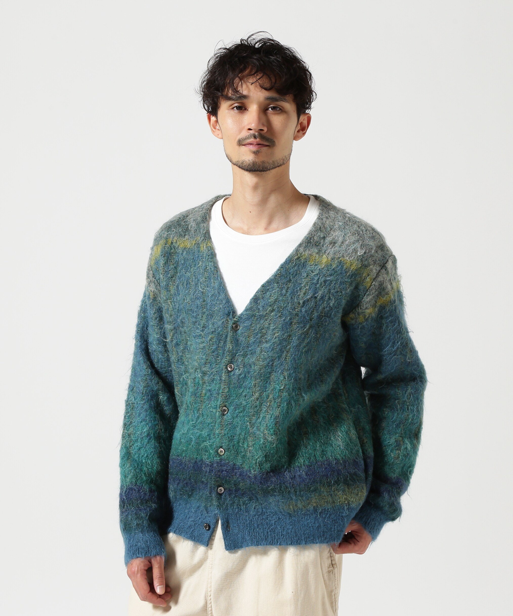GARDEN TOKYO｜YOKE/ヨーク/KID MOHAIR WOOL BRUSHED TREE JAQUARD
