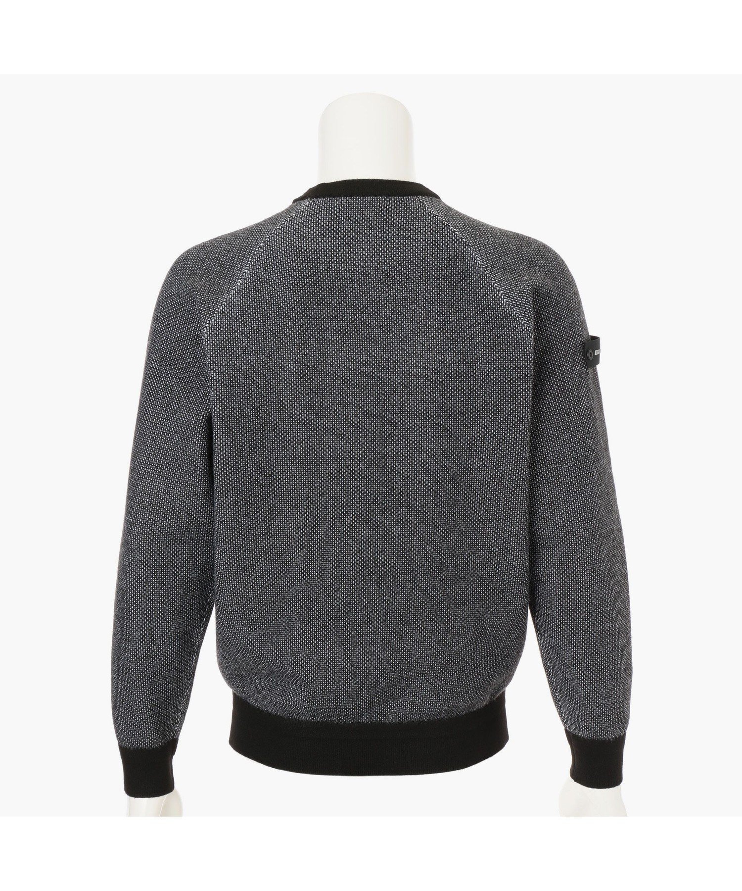 BRIEFING｜メンズ バーズアイ ロゴ クールネック ニット | Rakuten