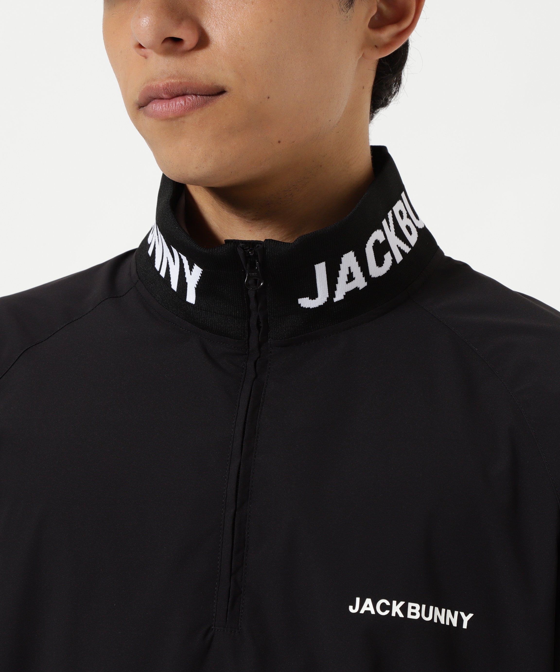 Jack Bunny!!｜裏メッシュハーフジップアップブルゾン | Rakuten