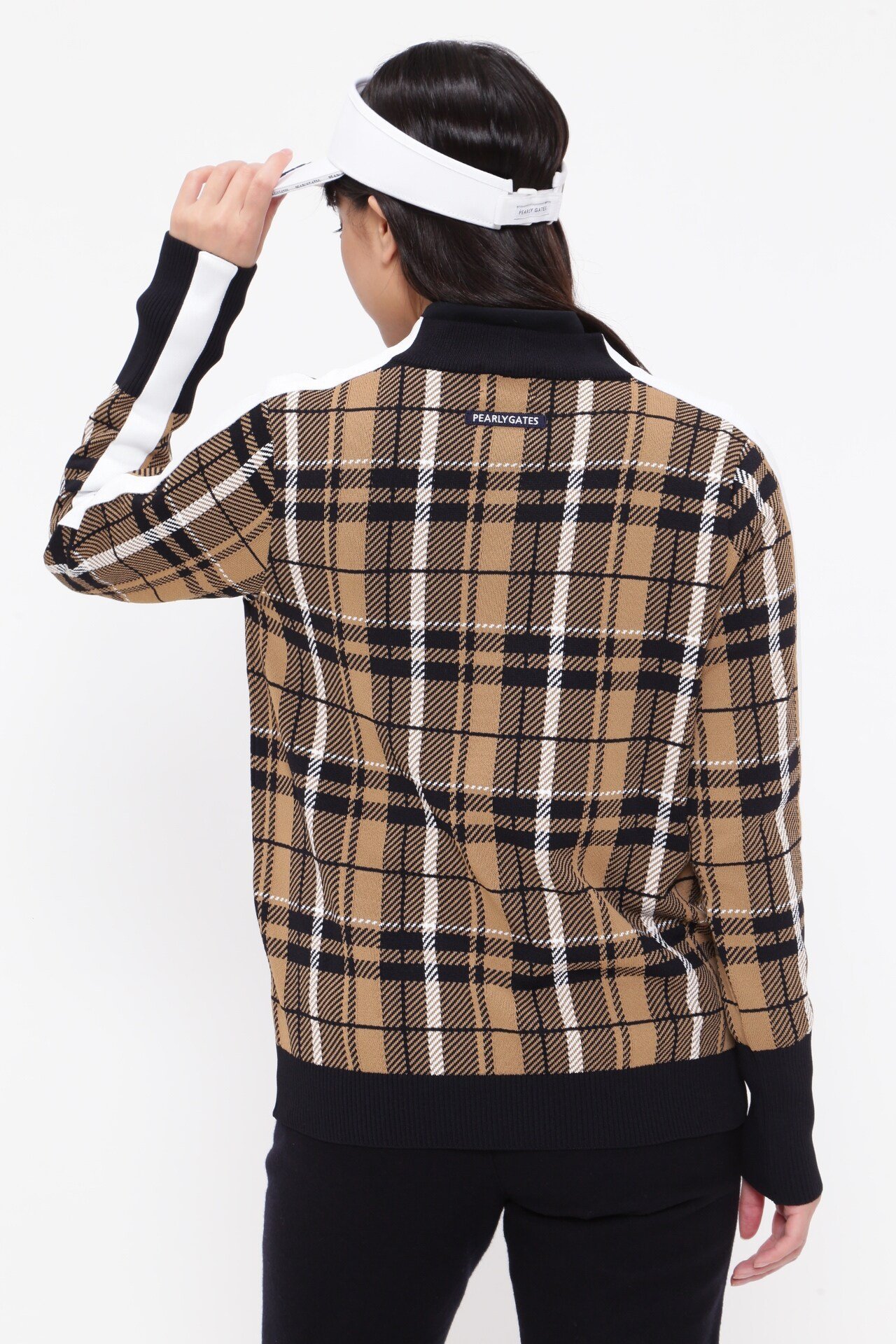 PEARLY GATES｜モックネックニットプルオーバー <CHECKシリーズ