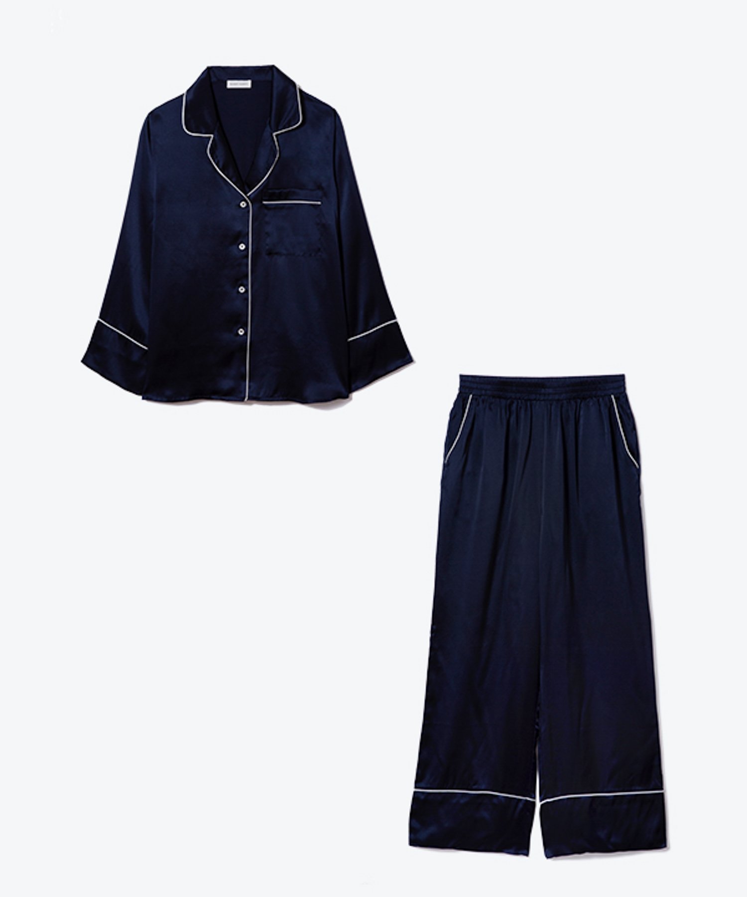 SLEEPY SLEEPY｜(W)シルクパジャマ長袖&ロングパンツ/セット【BOX付