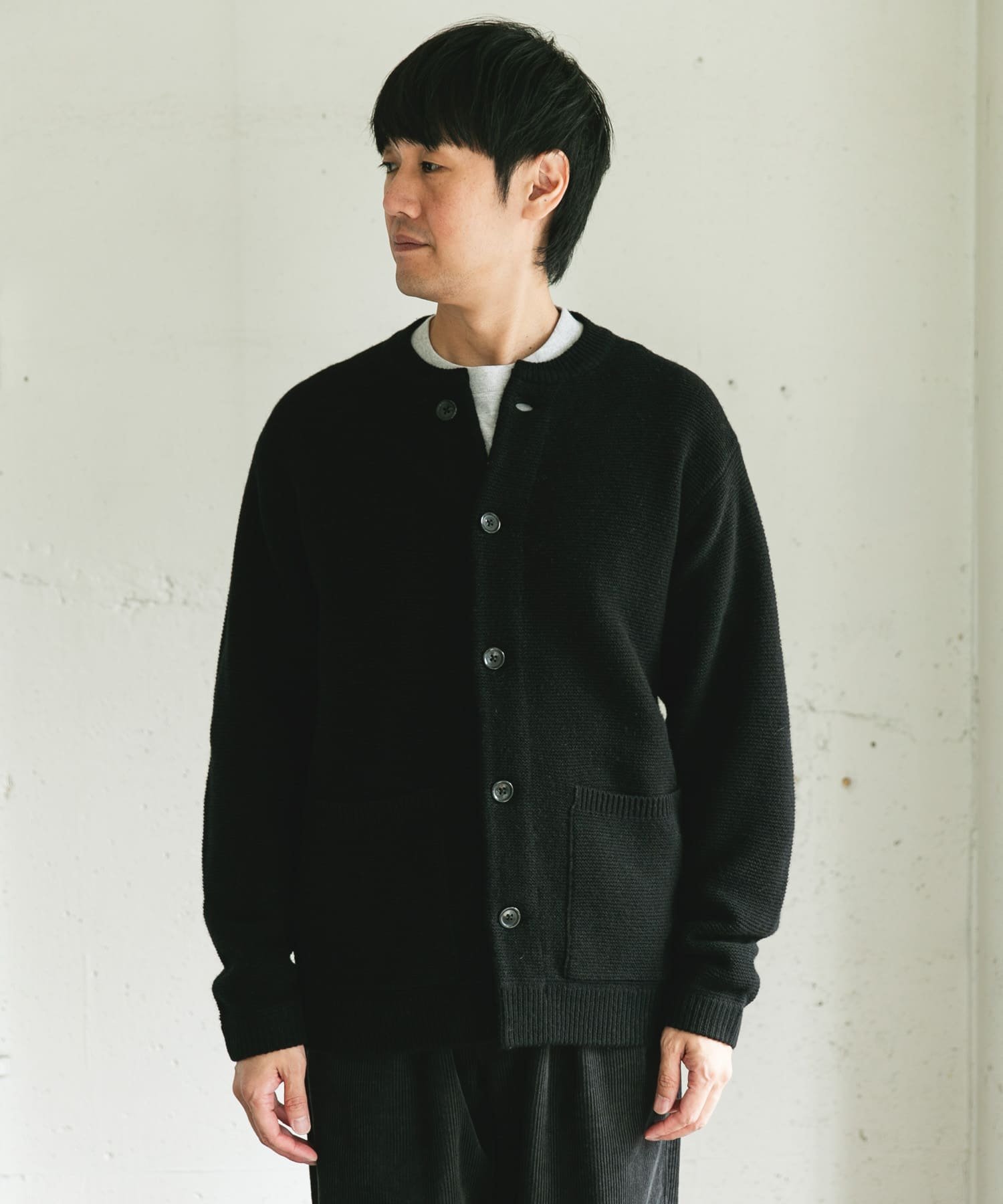 URBAN RESEARCH DOORS｜ハミルトンウールガーターカーディガン