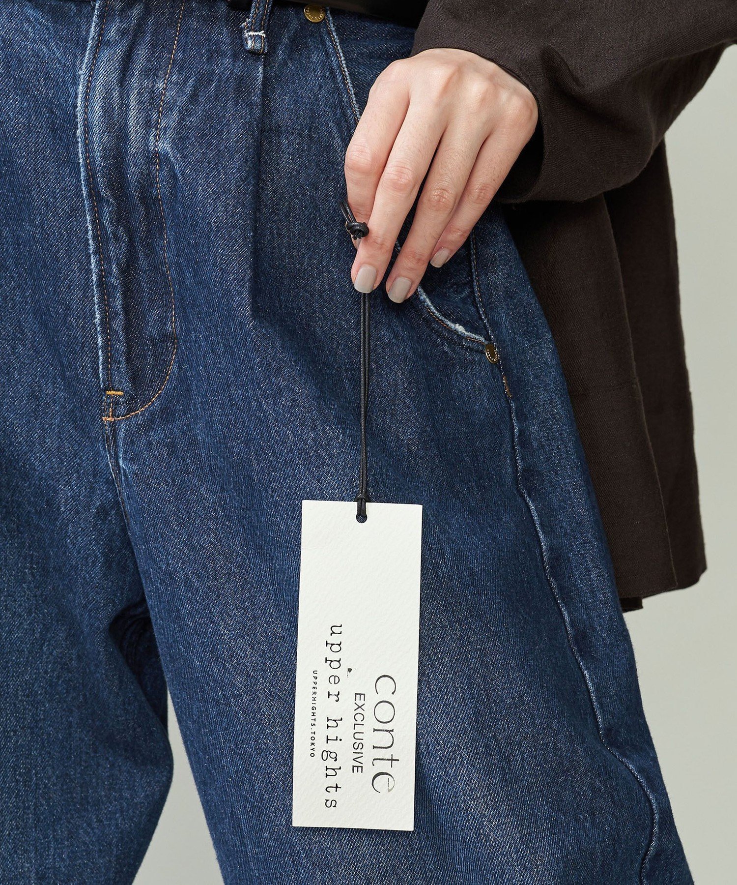 CONTE【別注】＜upper hights ＞タックデニムパンツ conte 辺見えみり 別注upper hights タックデニムパンツ UN - メルカリ