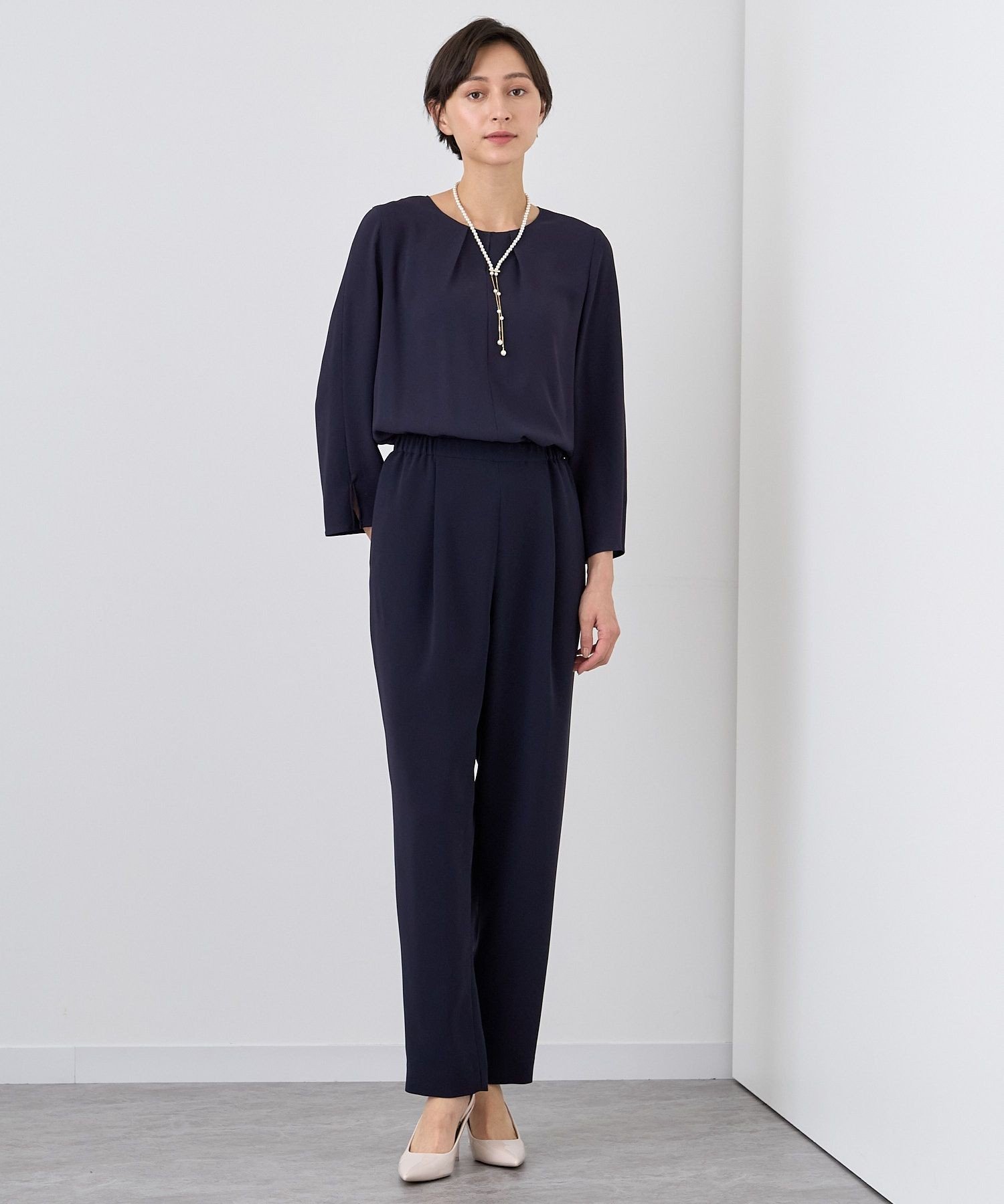 ANAYI｜【Eternal Line 2024】ストレッチクロスタックオールインワン