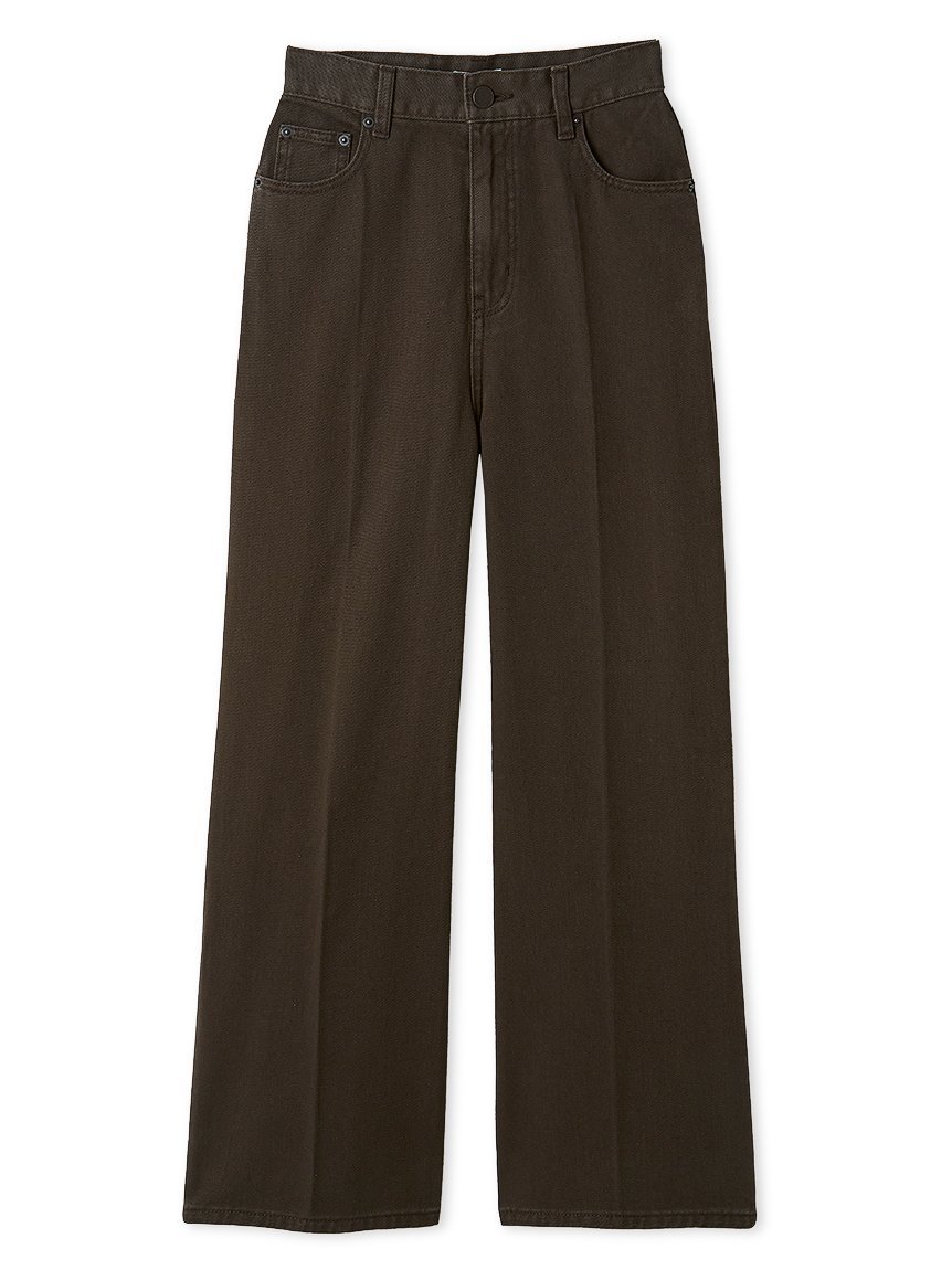 FRAY I.D｜ハイウエストセンタープレスワイドデニム | Rakuten Fashion