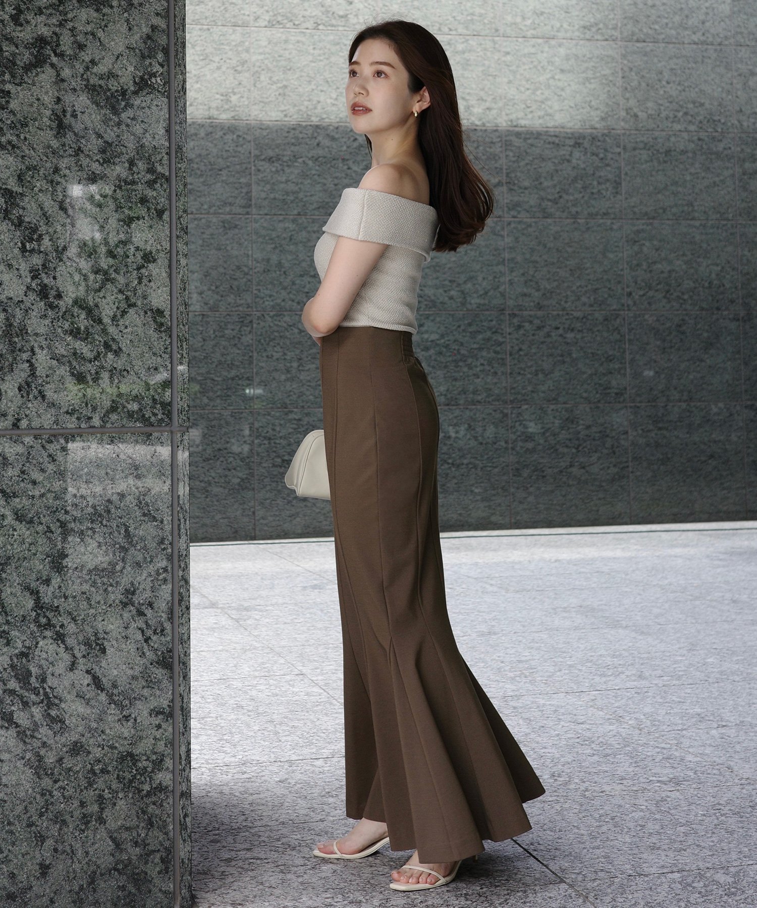 anuans｜ラメオフショルダーニットトップス | Rakuten Fashion(楽天