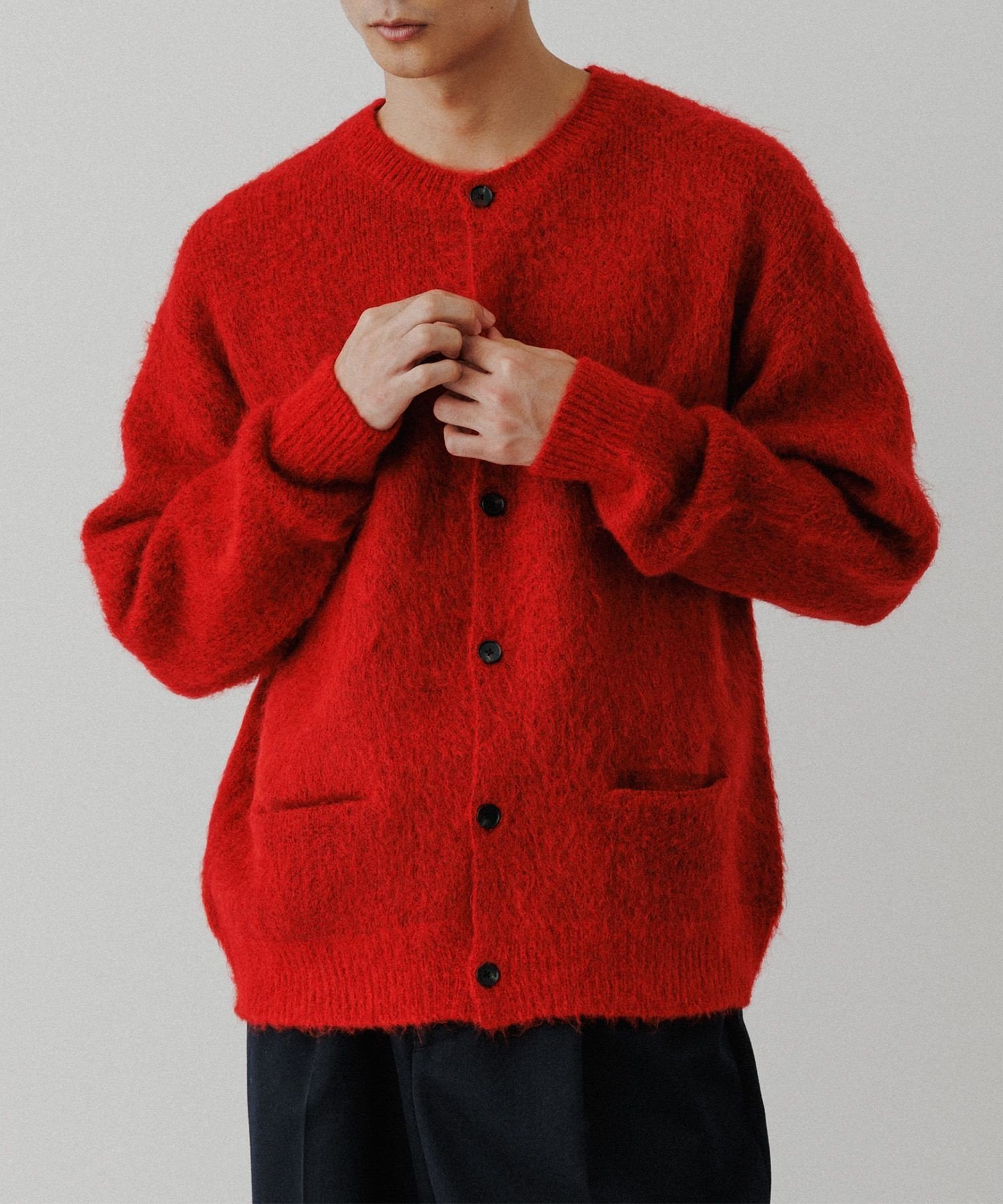 ADAM ET ROPE'｜モヘアミックス オーバーサイズ クルーネック