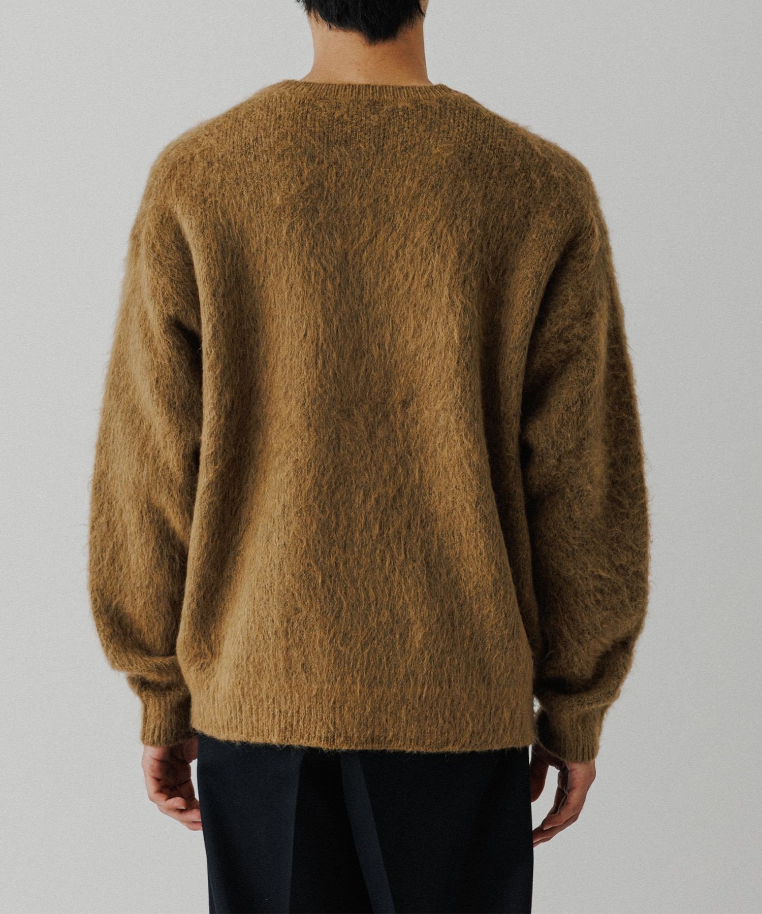 ADAM ET ROPE'｜モヘアミックス オーバーサイズ クルーネック