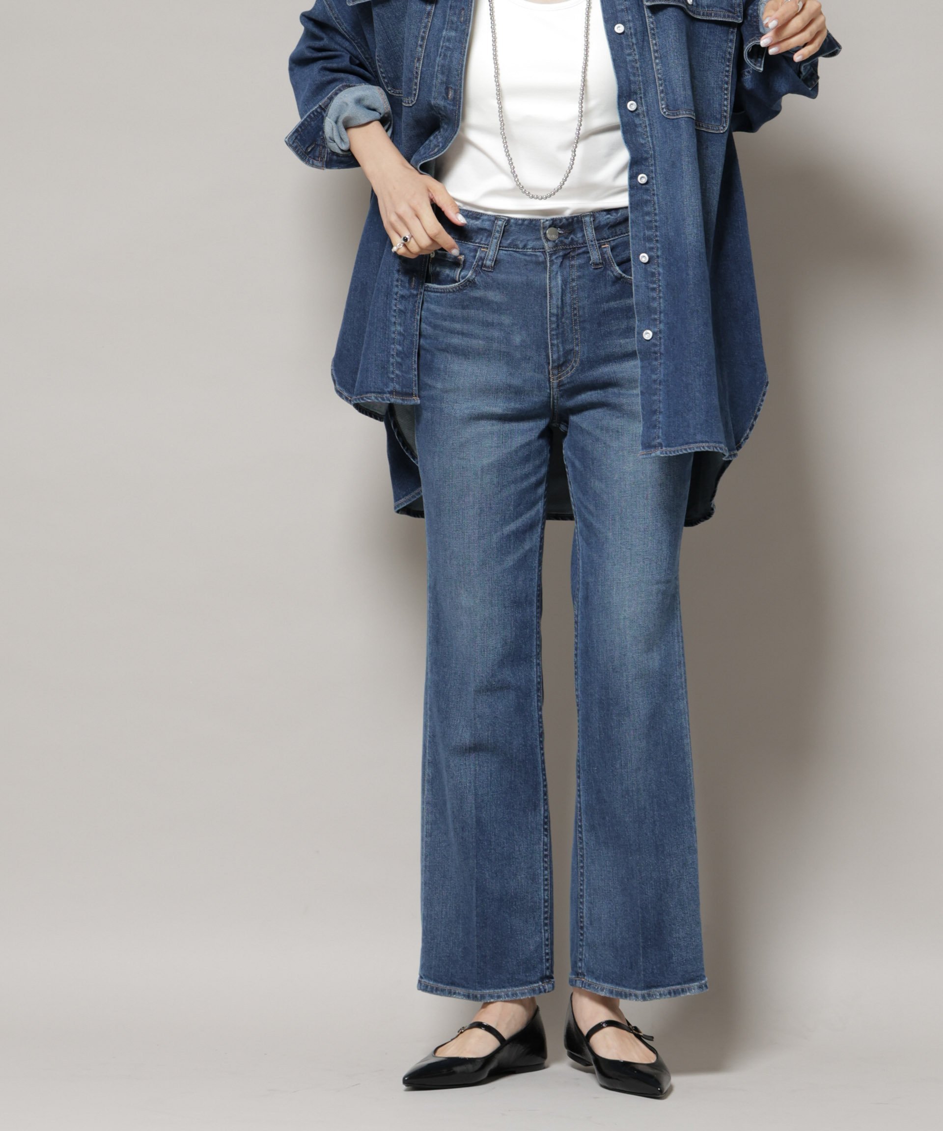 NANO universe｜Healthy DENIM/Lotus フレアデニム | Rakuten Fashion