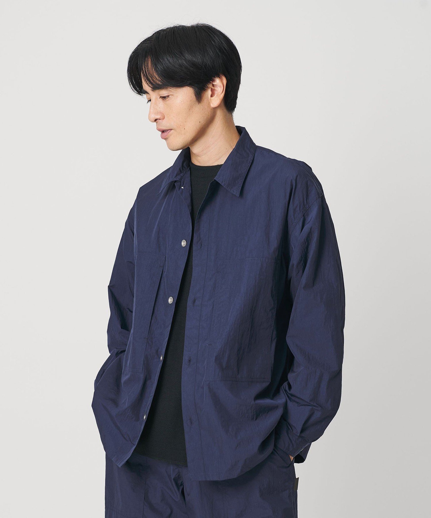 solol × koti solworks koti BEAUTY&YOUTH BEAUTY&YOUTH UNITED ARROWS｜<koti BEAUTY&YOUTH>ナイロン シャツ