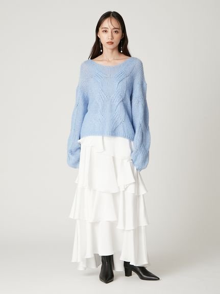 FRAY I.D｜サテンランダムティアードスカート | Rakuten Fashion(楽天