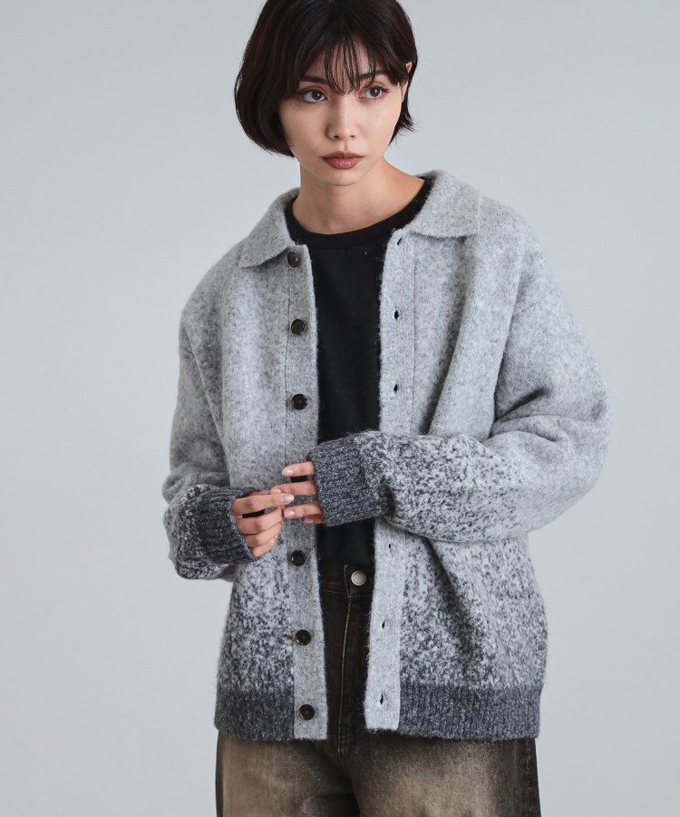 tk.TAKEO KIKUCHI｜ミスティーシャギーカーディガン | Rakuten Fashion