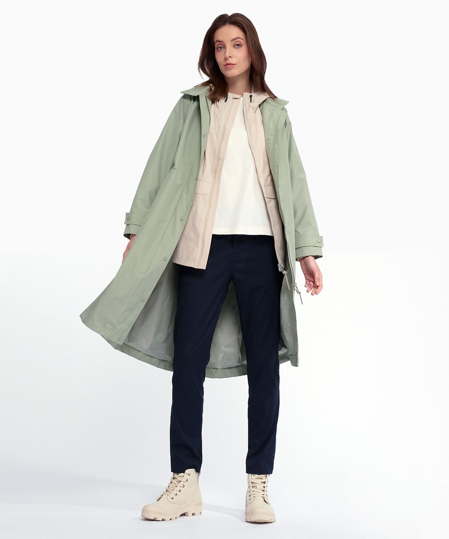 AIGLE｜防風 撥水 透湿 GORE-TEX ゴアテックス 2レイヤー フーデッド