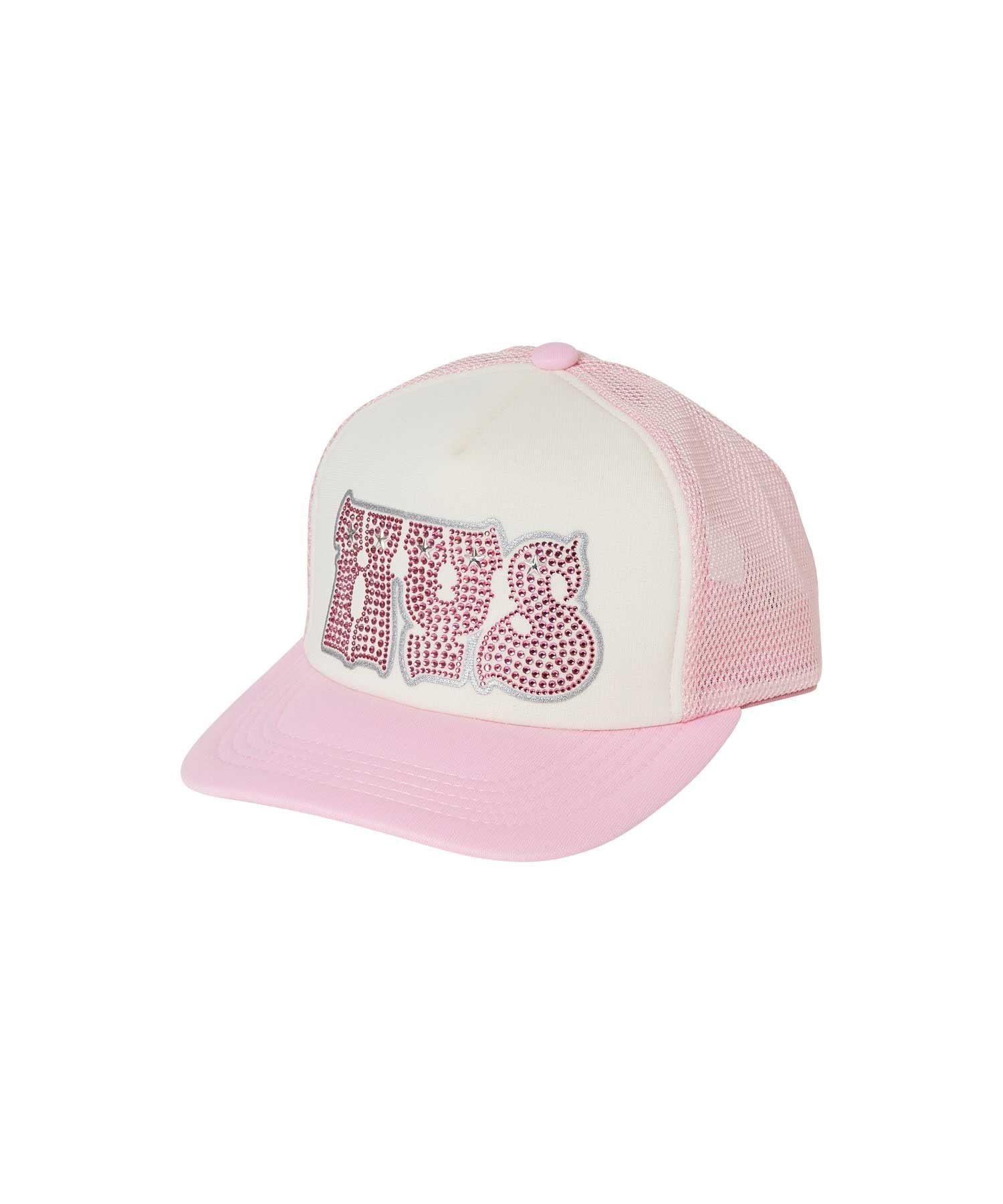 HYSTERIC GLAMOUR｜HYPNOTIZED LOGO ラインストーンメッシュキャップ