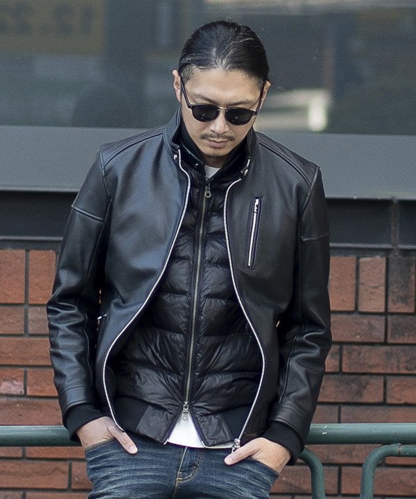 MEN'S BIGI｜シングルライダースレザージャケット | Rakuten Fashion