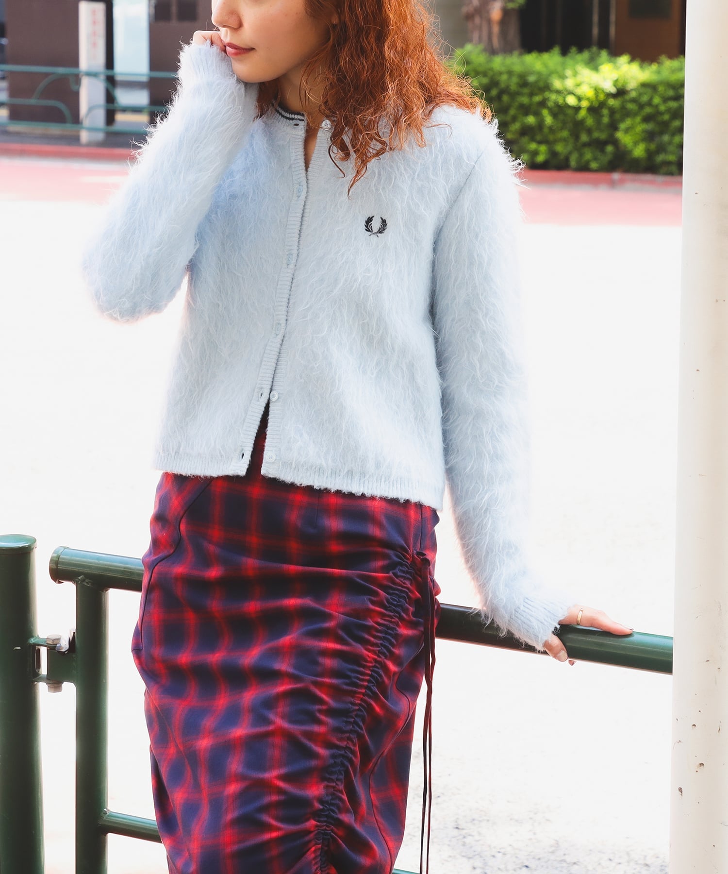 BEAMS WOMEN｜【SALE】【別注】FRED PERRY / Fluffy Crewneck Knit