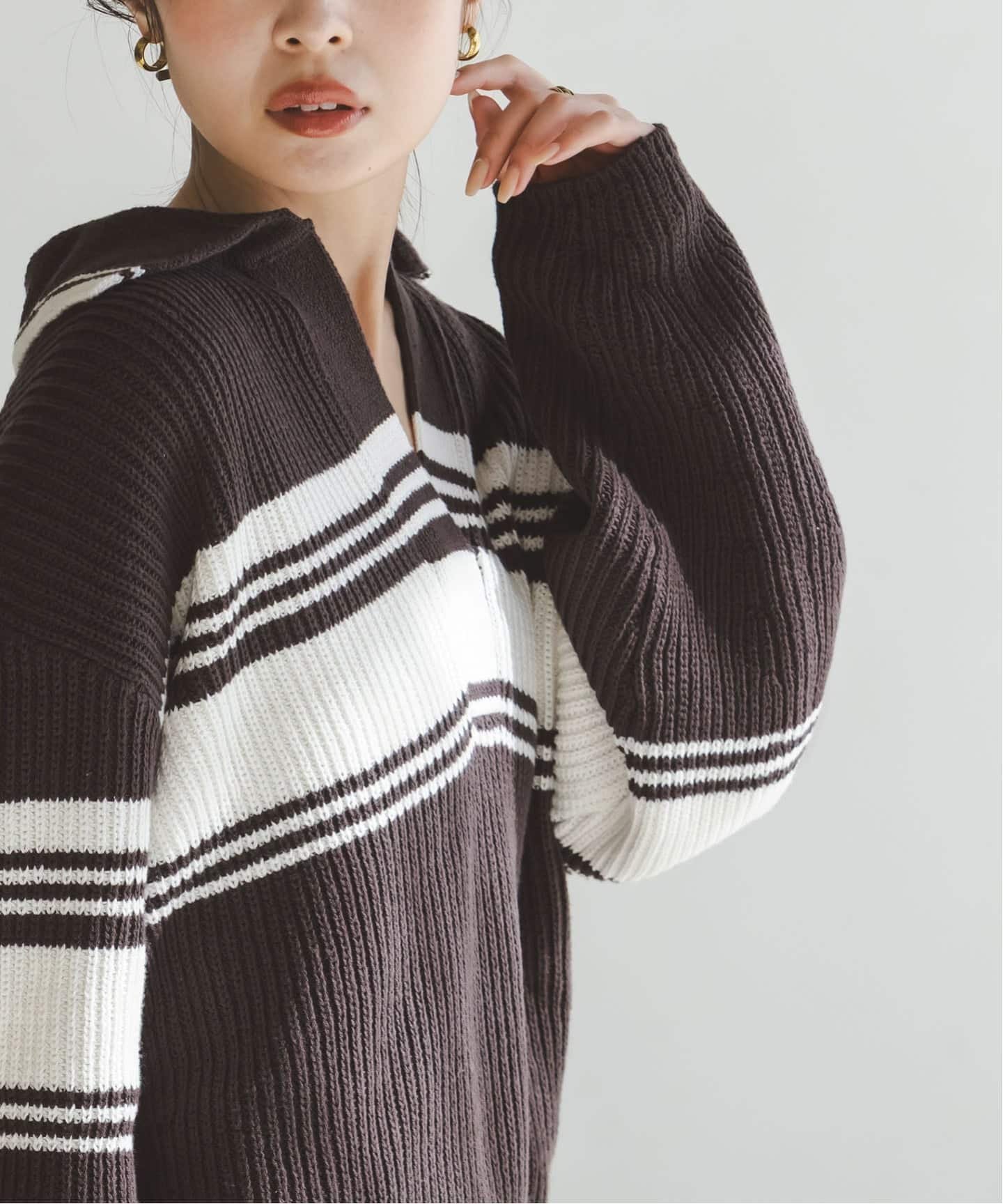 NOBLE｜《NOBLE別注》Venit/ヴェニット ランダムボーダーニット