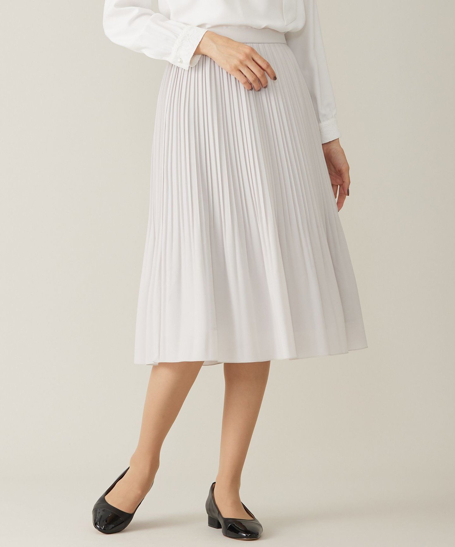 J.PRESS｜【洗える】ノルディス2wayジョーゼット プリーツ スカート