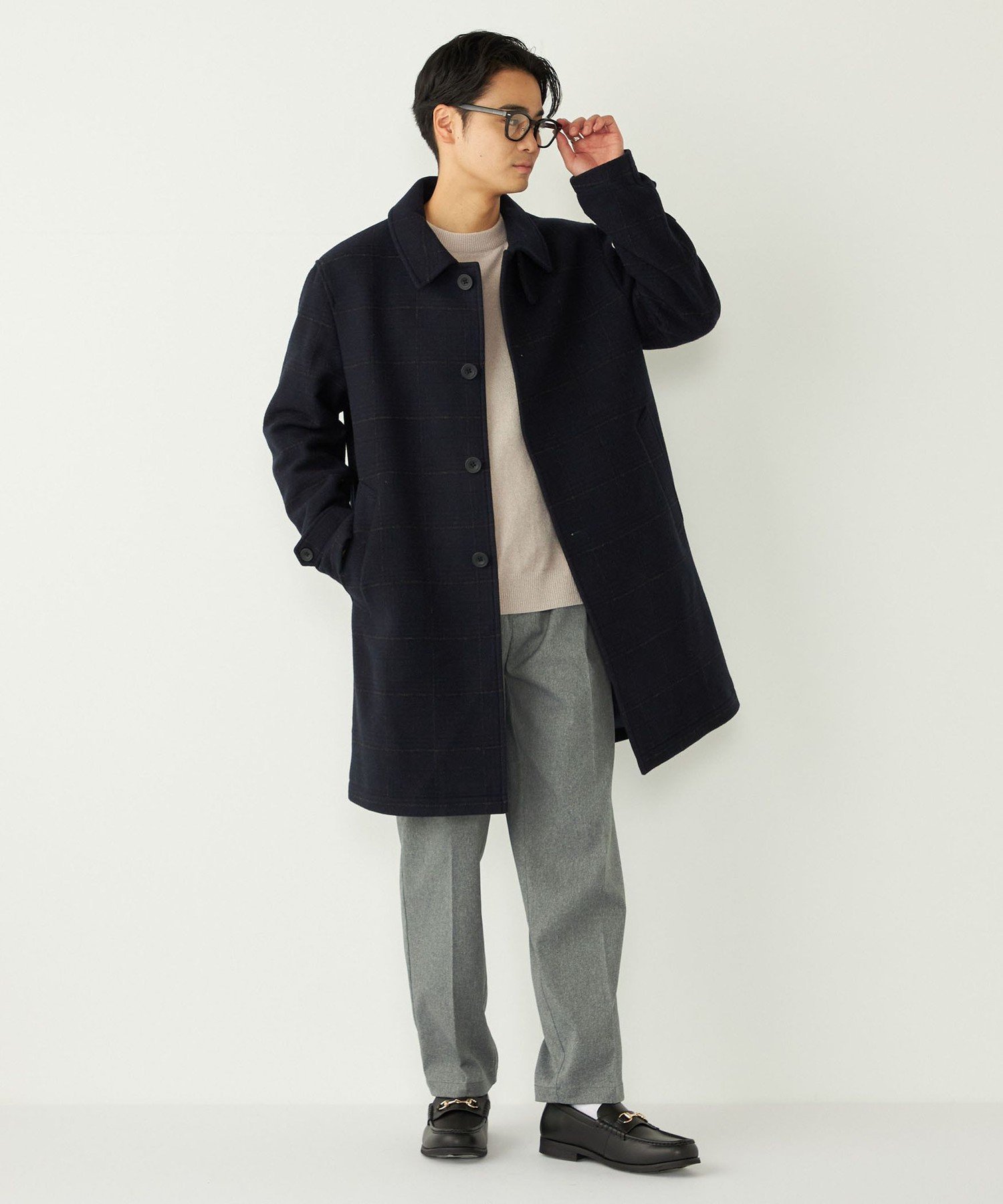 SHIPS｜SHIPS Colors:ホロウ ウール ステンカラーコート | Rakuten