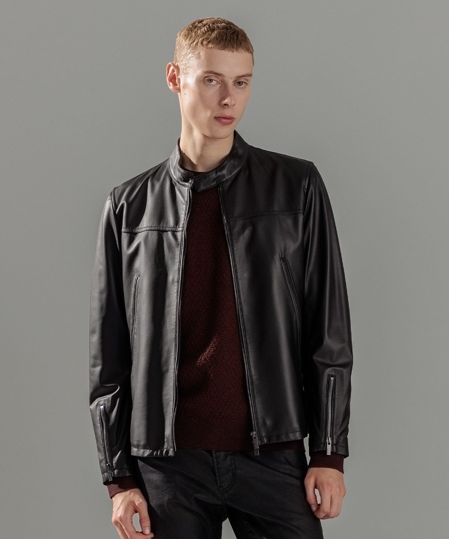 JOSEPH HOMME｜ライトラムナッパ レザー シングルライダース | Rakuten