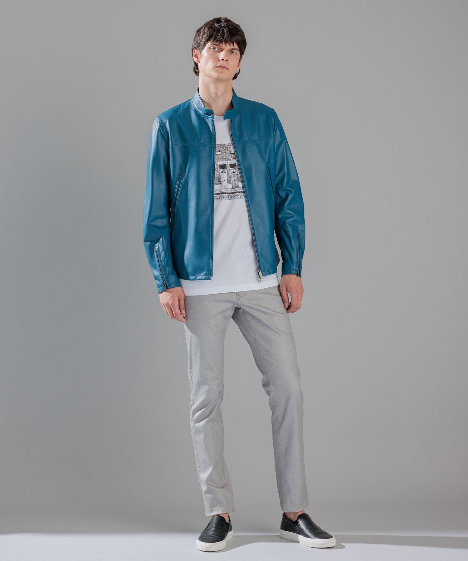 JOSEPH HOMME｜ライトラムナッパ レザー シングルライダース | Rakuten