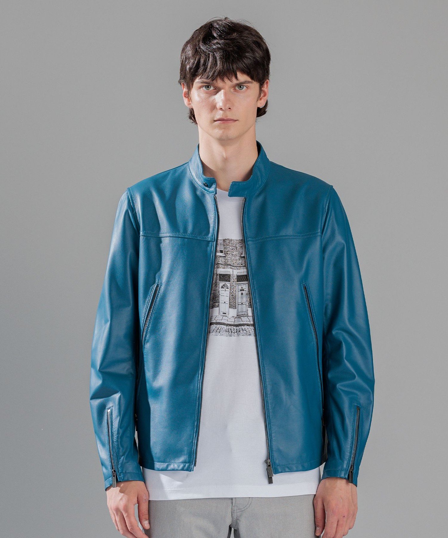 JOSEPH HOMME｜ライトラムナッパ レザー シングルライダース | Rakuten