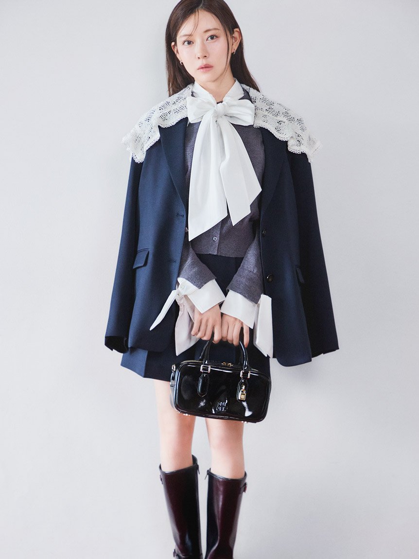 SNIDEL｜ボウタイドッキングニットプルオーバー | Rakuten Fashion