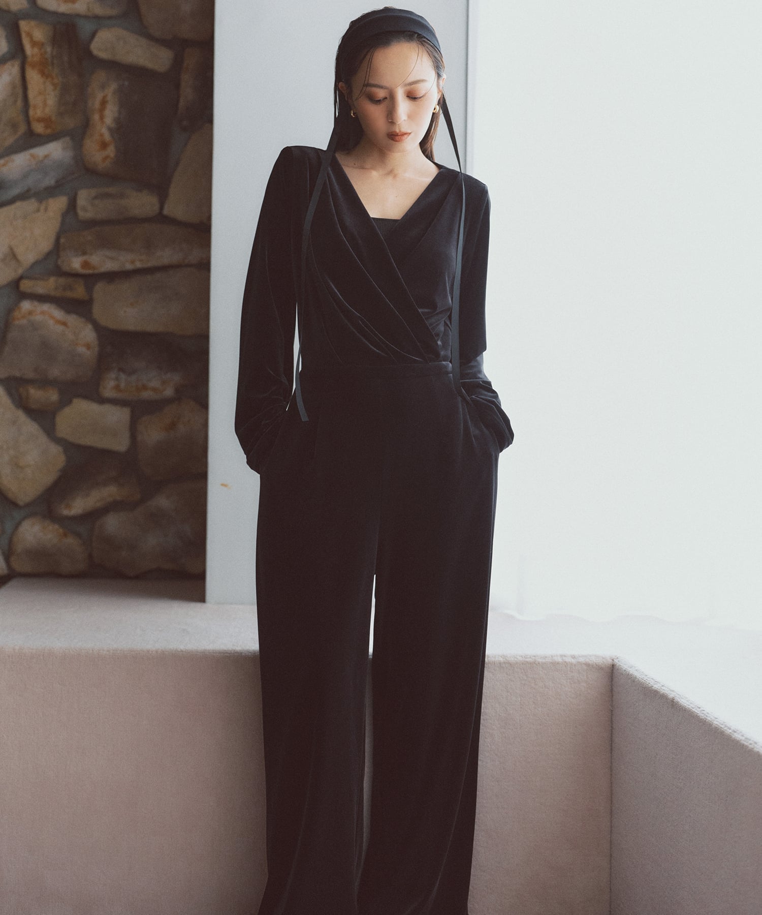 anuans｜ベロアカットオールインワン | Rakuten Fashion(楽天