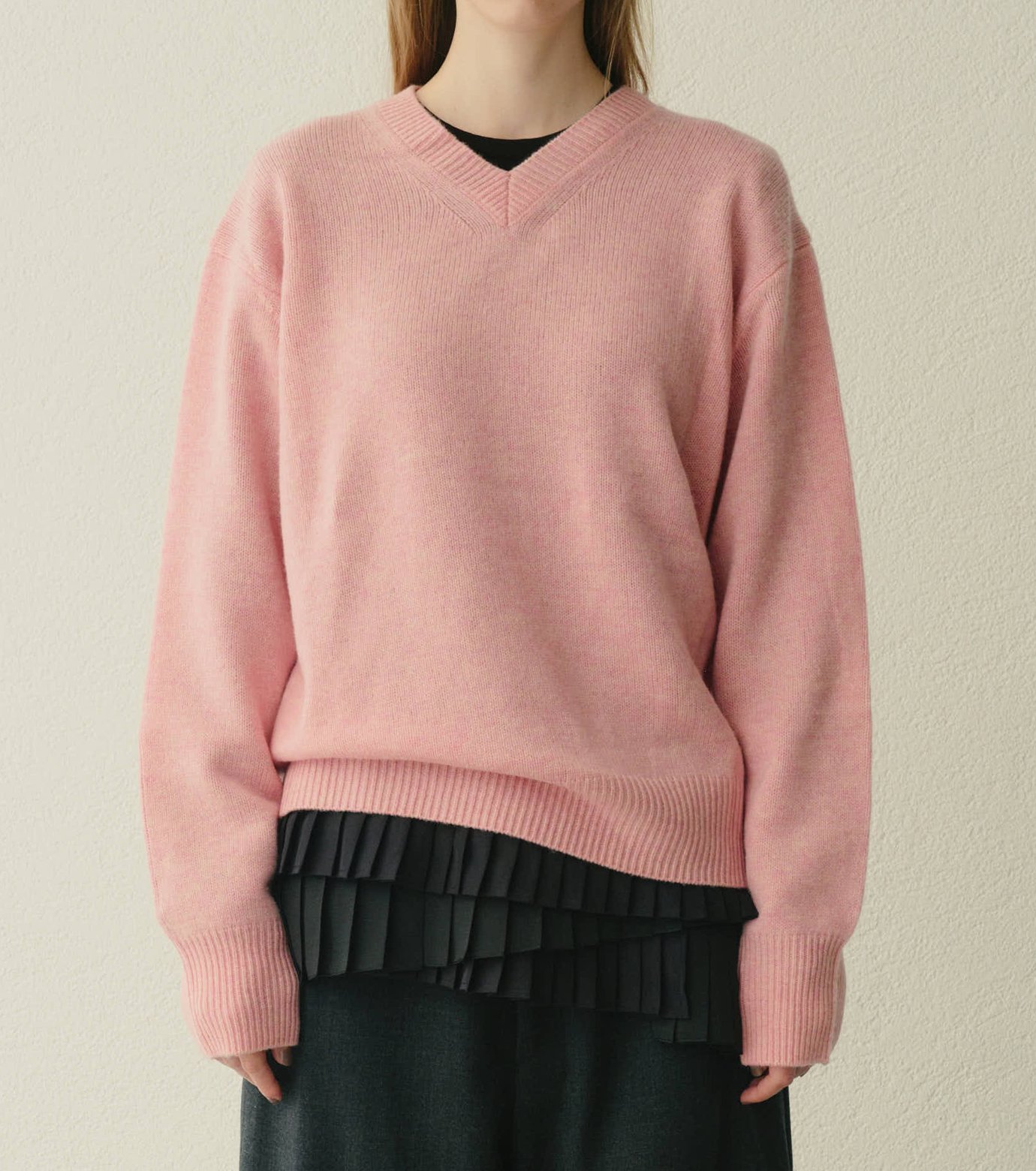 LE CIEL BLEU｜Vネックニットプルオーバー / V-Neck Knit Pullover