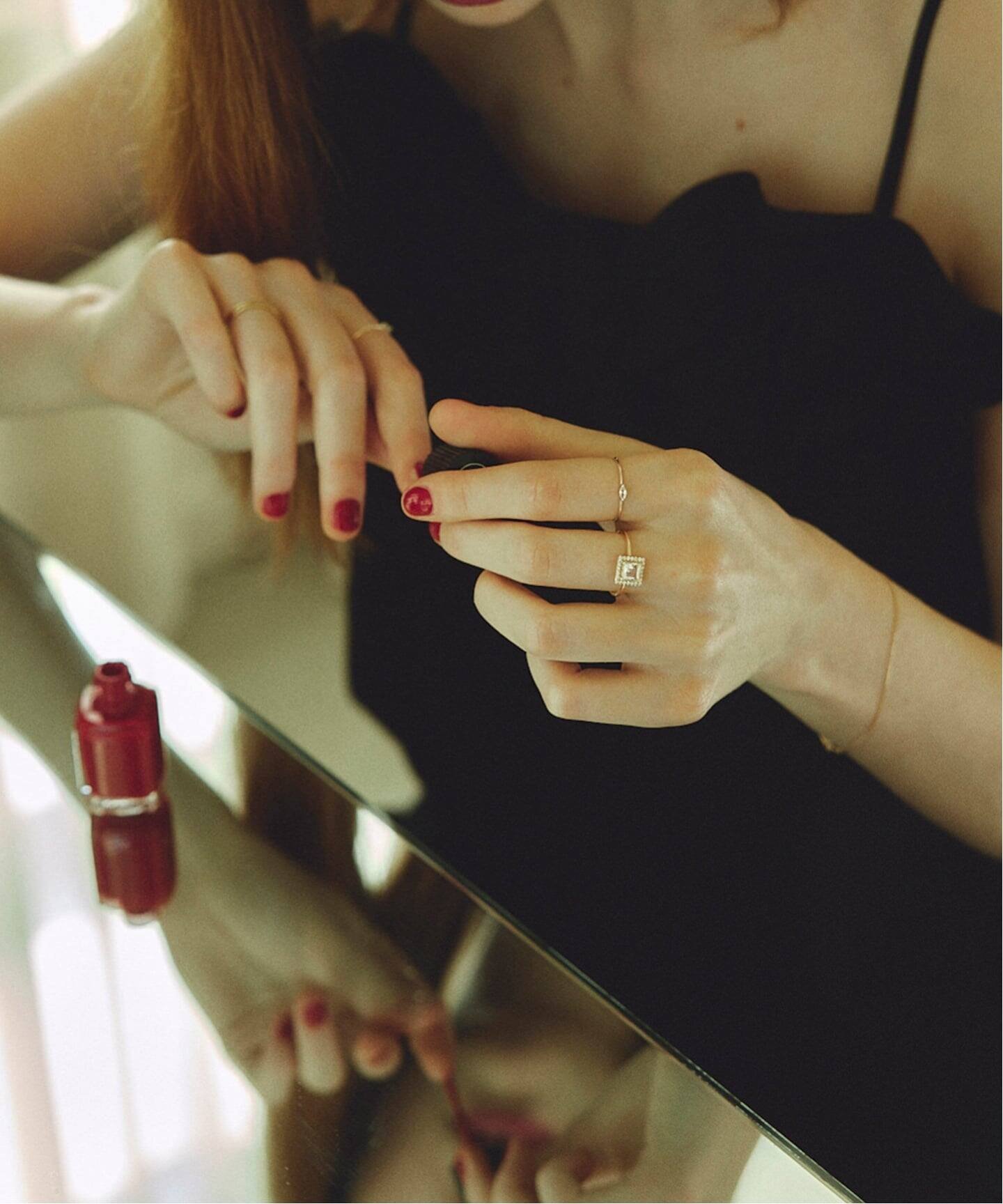 SLOBE IENA｜《WEB限定/追加》ODUL SLOBE別注 スクエアカットリング