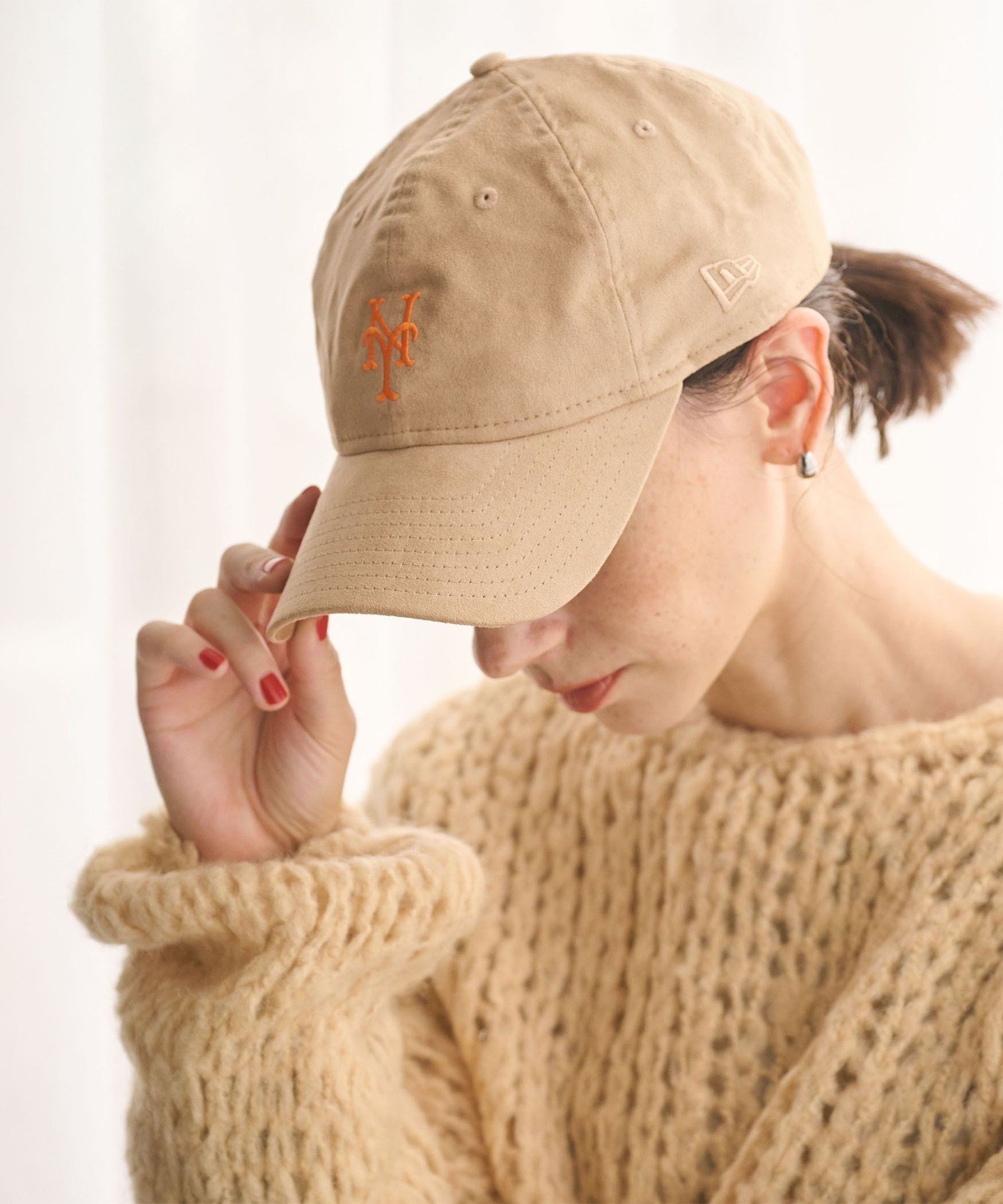 BEAUTY&YOUTH 【別注】<NEW ERA>スエードライクキャップ BEAUTY&YOUTH UNITED ARROWS｜【別注】<NEW ERA>スエードライク ロゴ