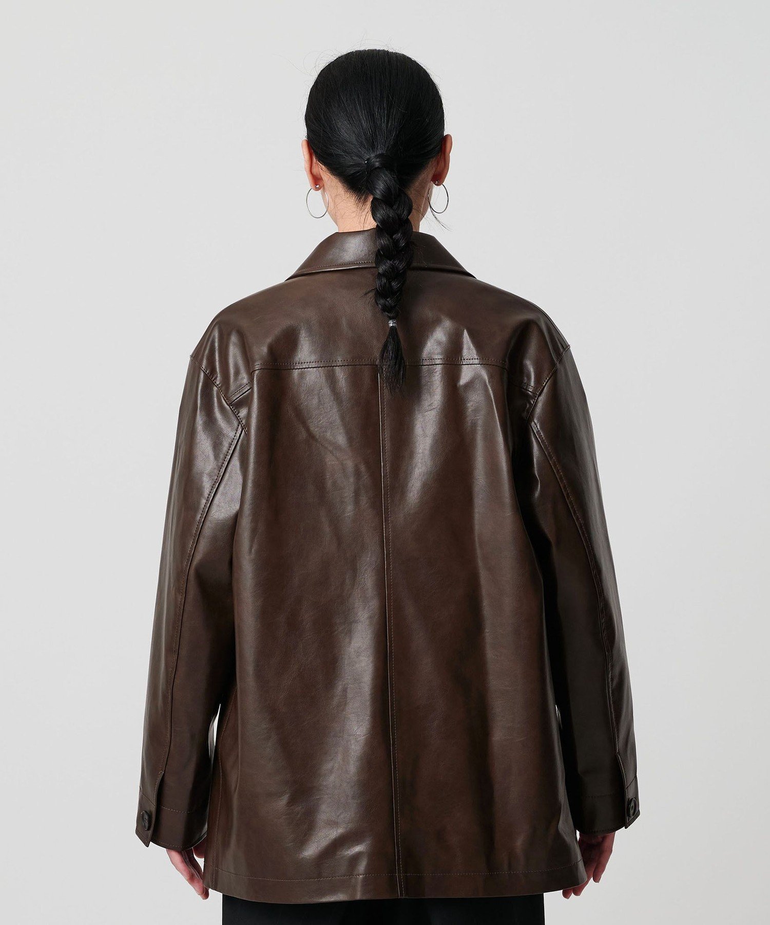 BEAUTY&YOUTH UNITED ARROWS｜レザーライク カバーオール ジャケット