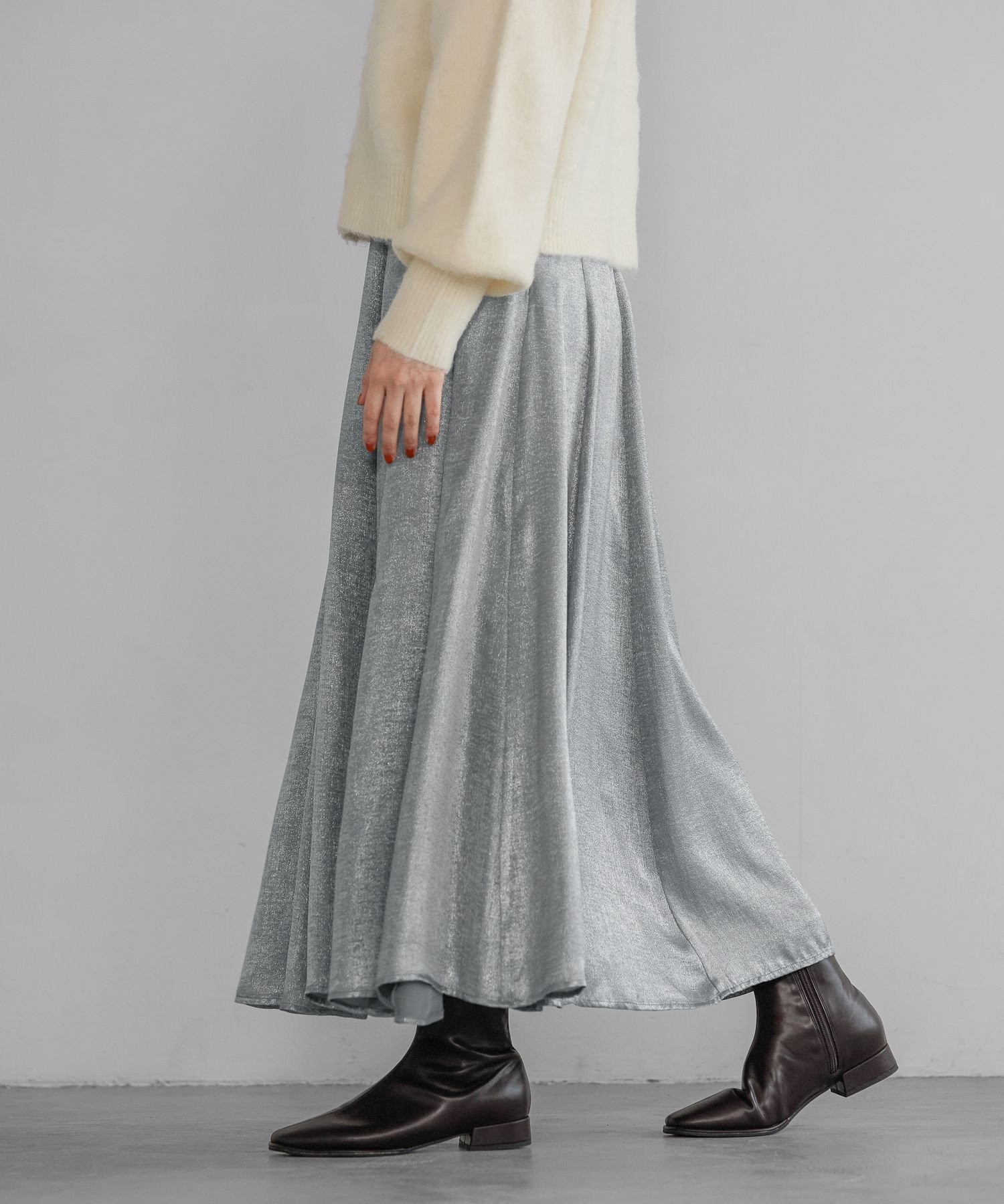 A part by｜ハクプリントキリカエフレアスカート | Rakuten Fashion