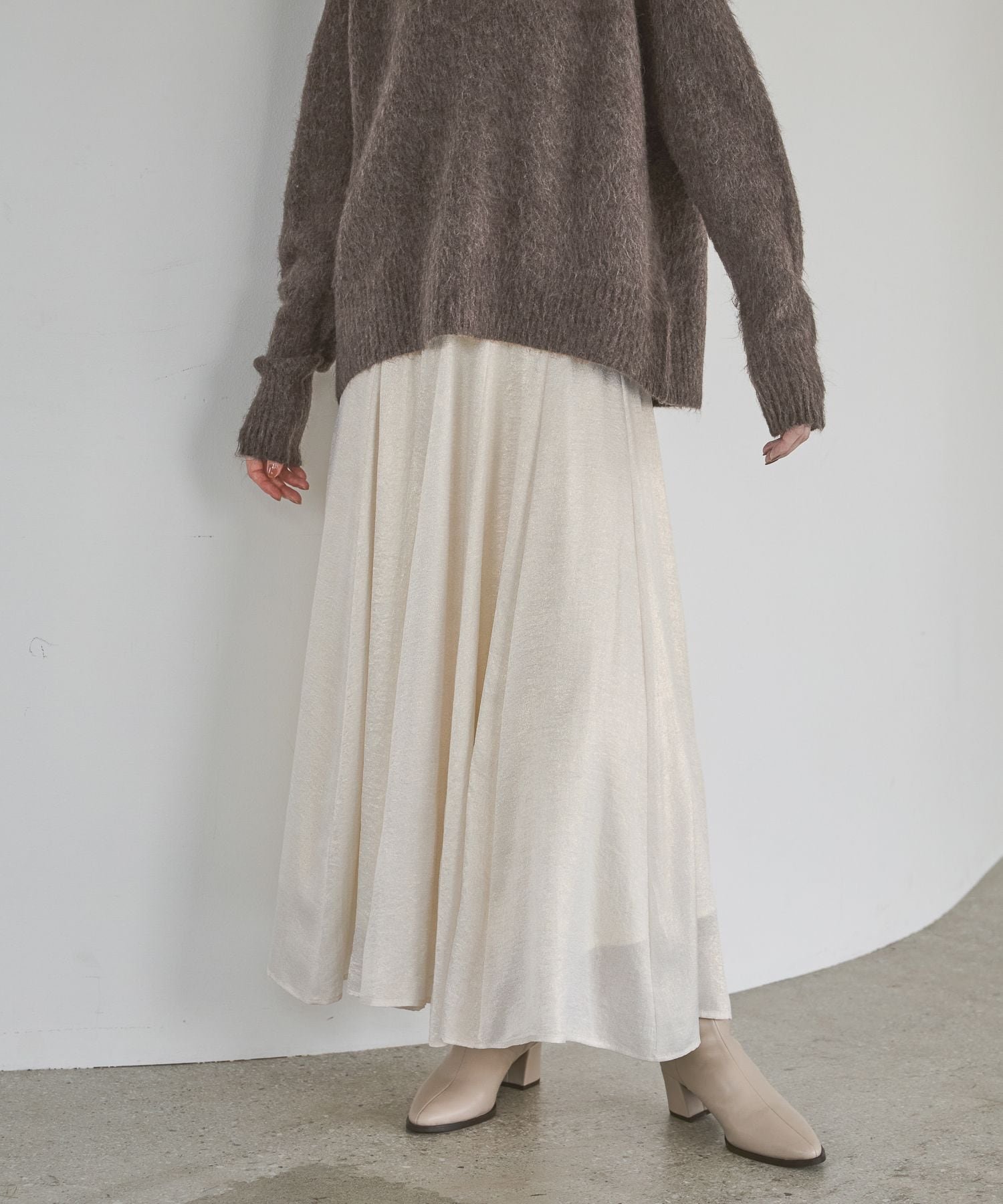 A part by｜ハクプリントキリカエフレアスカート | Rakuten Fashion