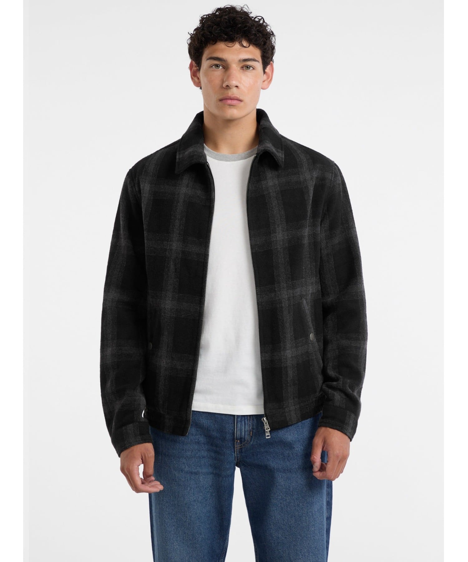 GUESS｜GUESS JEANS ジャケット ブルゾン (M)Plaid Wool Jacket