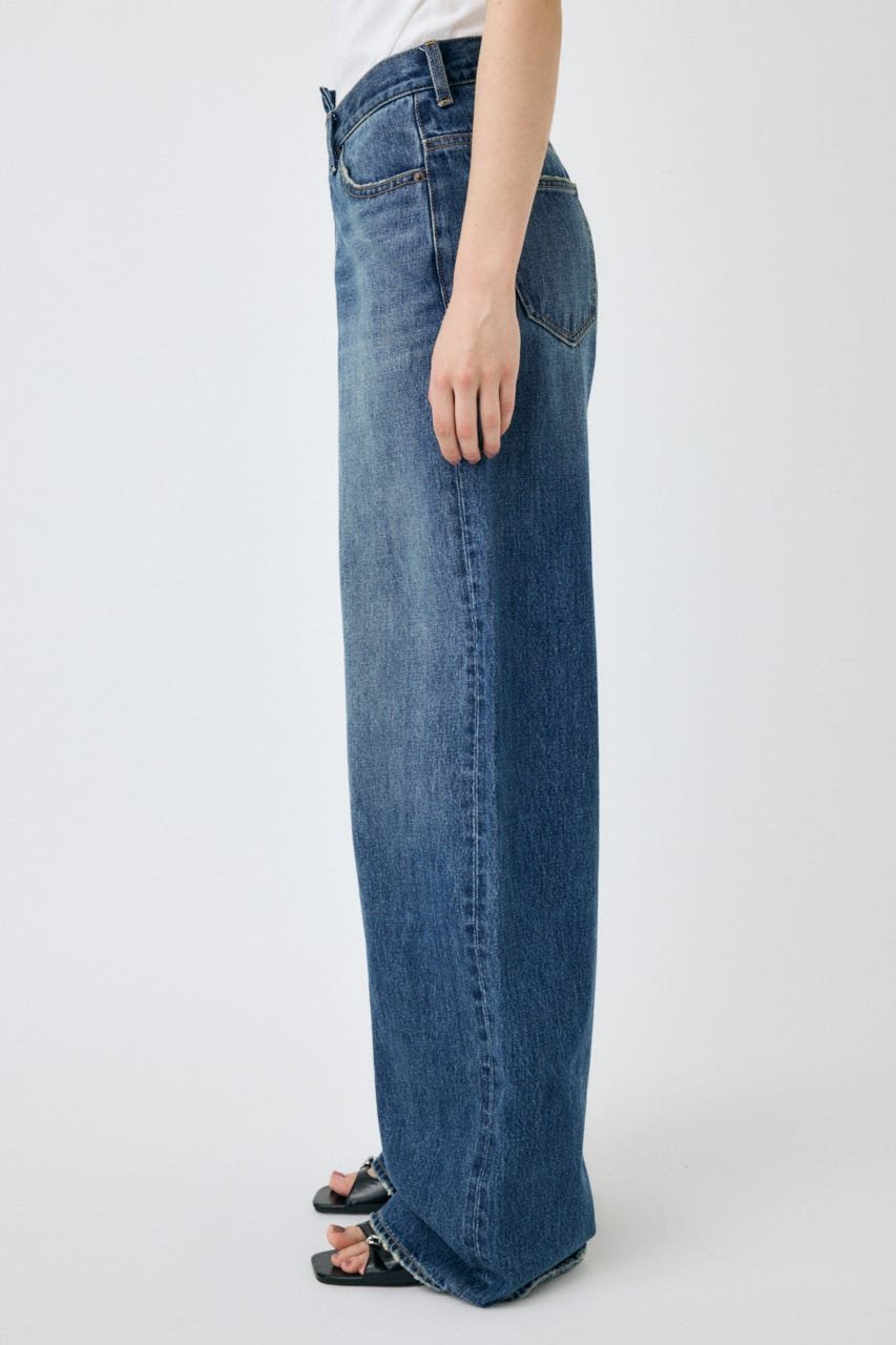 moussy｜CROSS WAIST WIDE STRAIGHT | Rakuten Fashion(楽天
