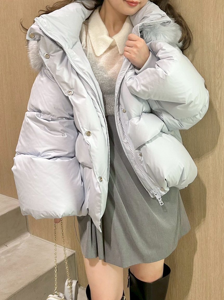 FRAY I.D｜フードファーショートダウンコート | Rakuten Fashion(楽天